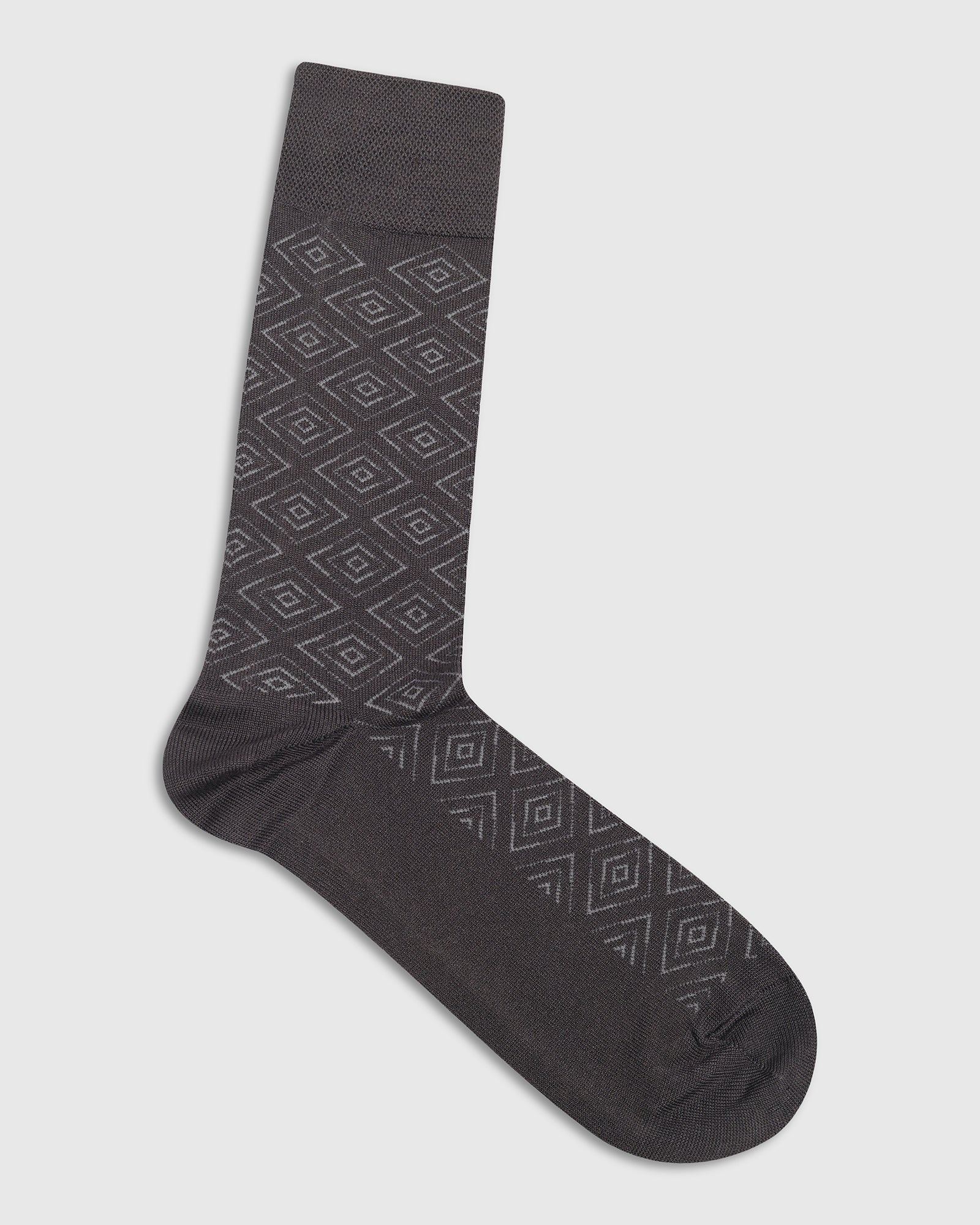 Cotton Grey Knitted Socks - Valta