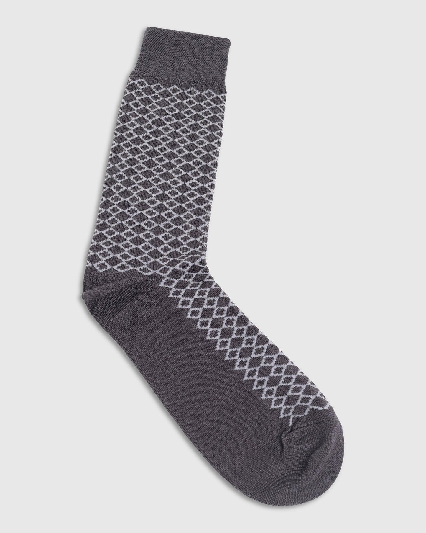 Cotton Grey Knitted Socks - Vanny