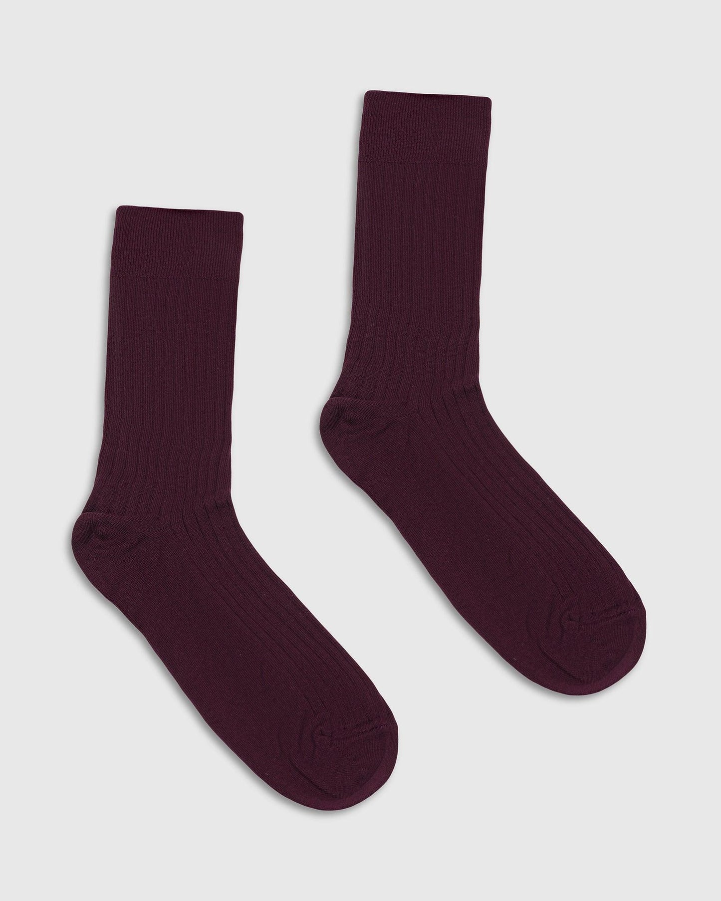 Cotton Maroon Knitted Socks - Thai