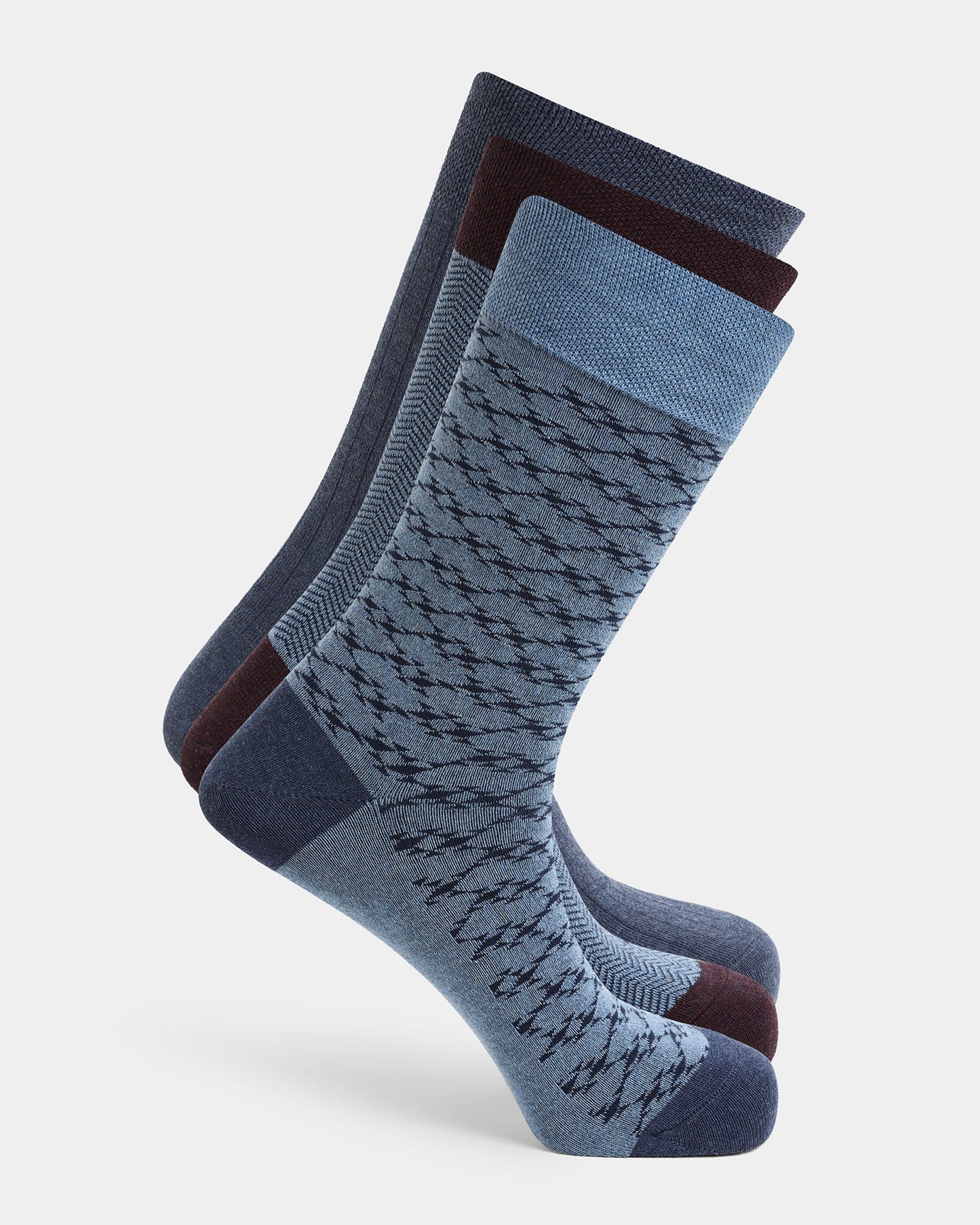 Cotton Multi Color Knitted Socks - Auraa