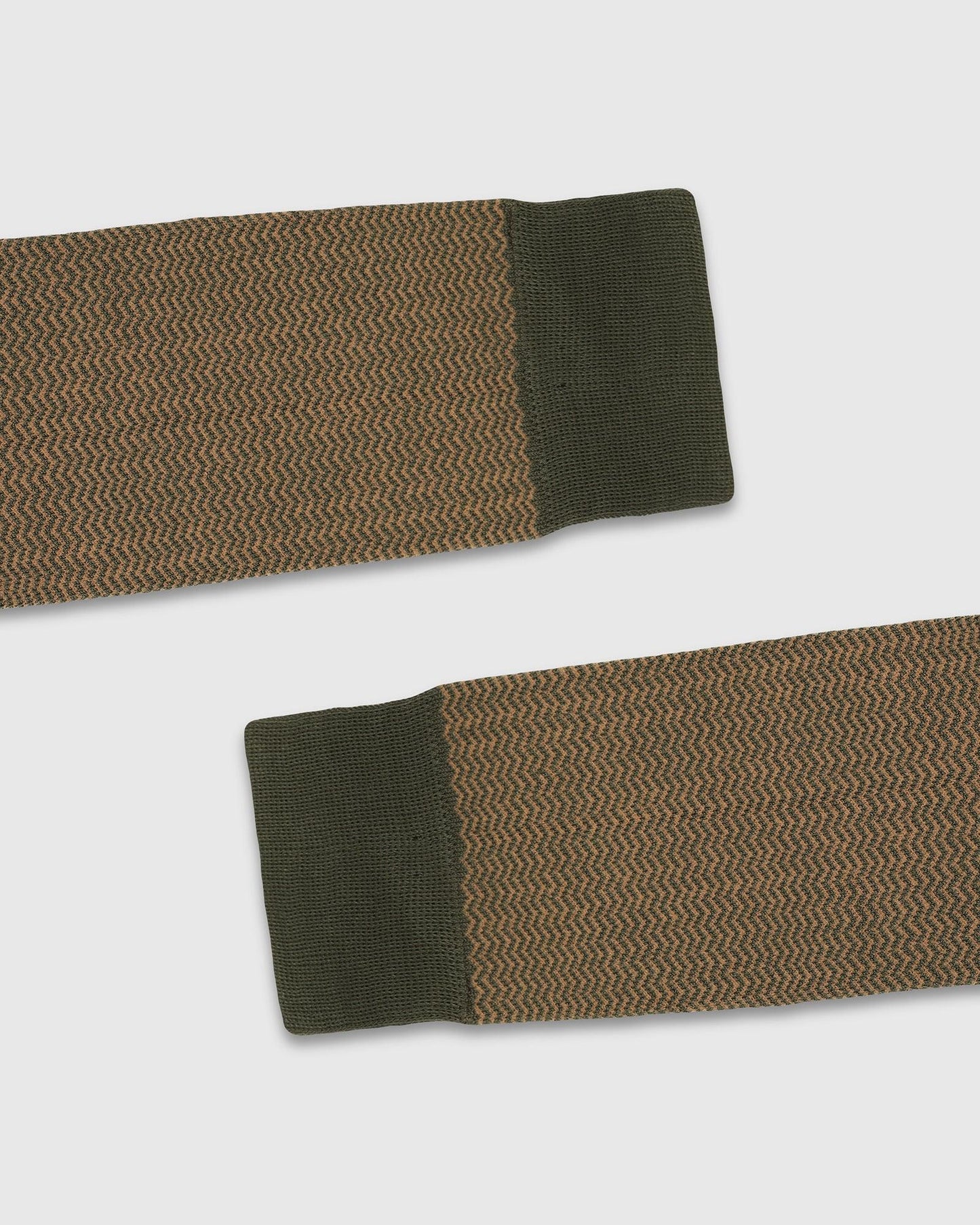 Cotton Olive Knitted Socks - Tusken