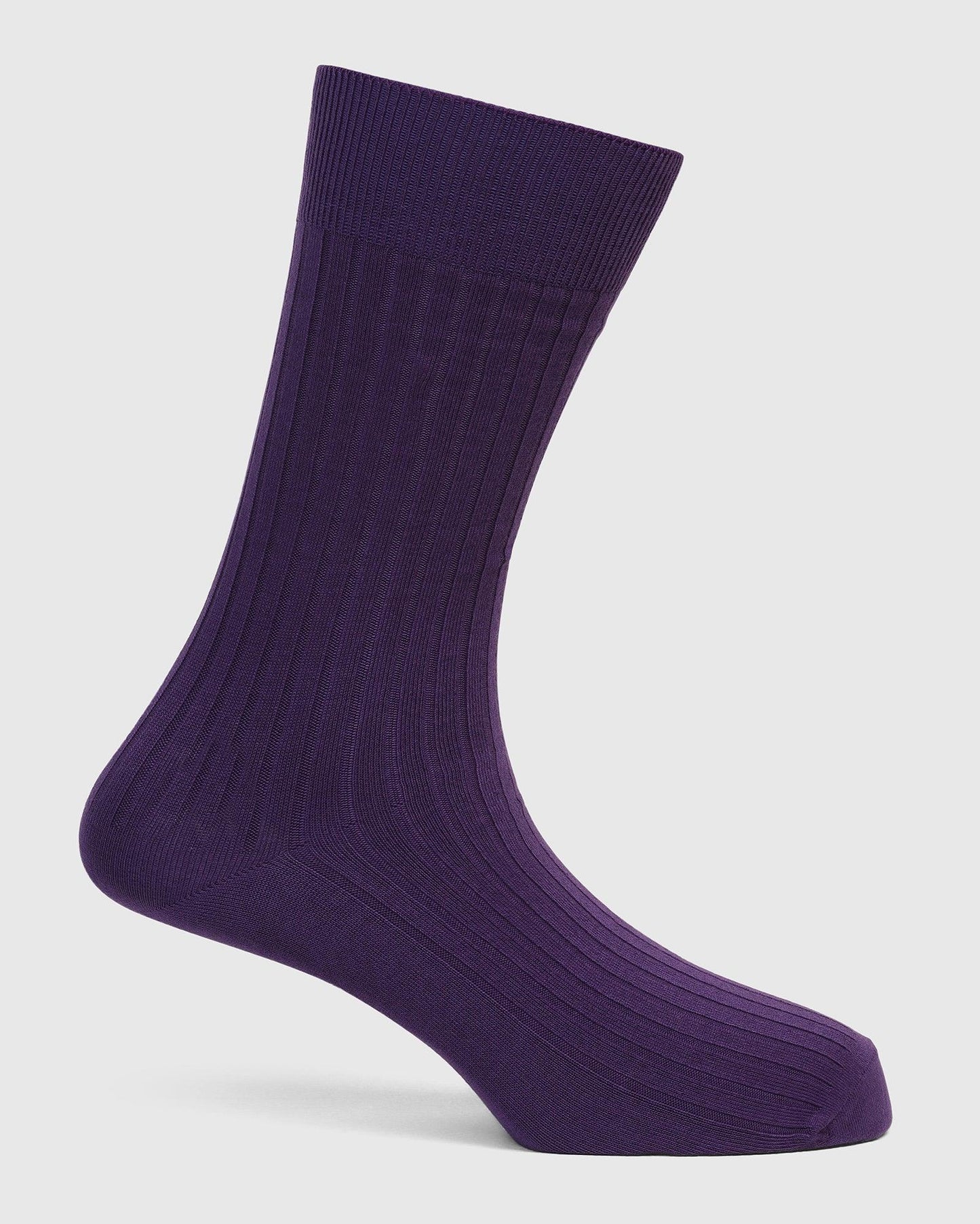 Cotton Purple Knitted Socks - Thai