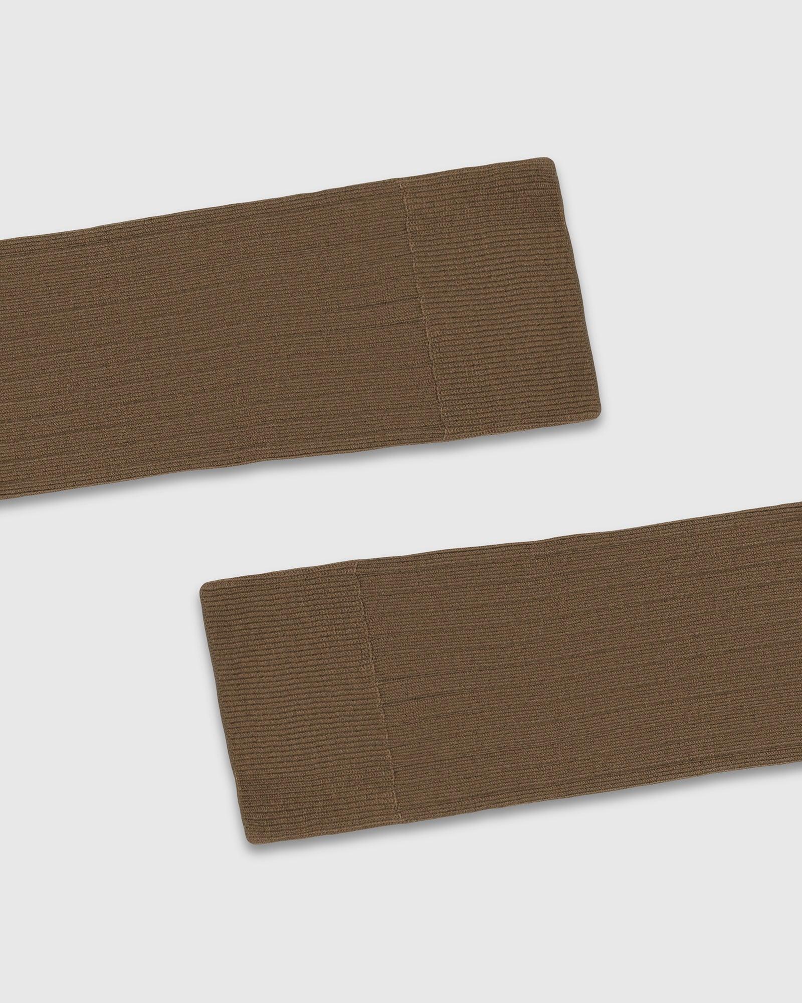 Cotton Tan Knitted Socks - Thai