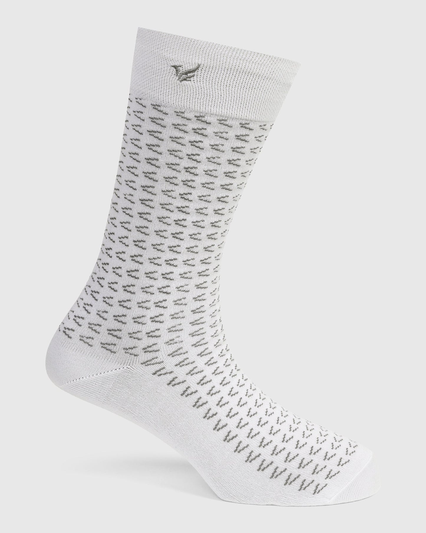 Cotton White Knitted Socks - Vaca