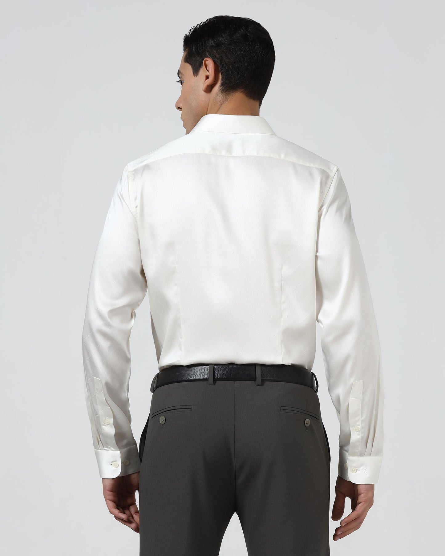Cream Jacquard Shirt - Mario
