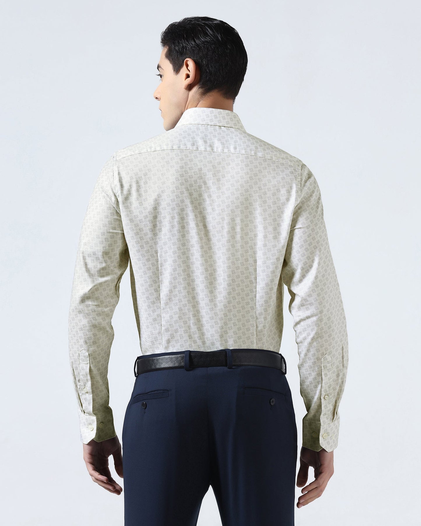 Cream Printed Shirt - Dunzo