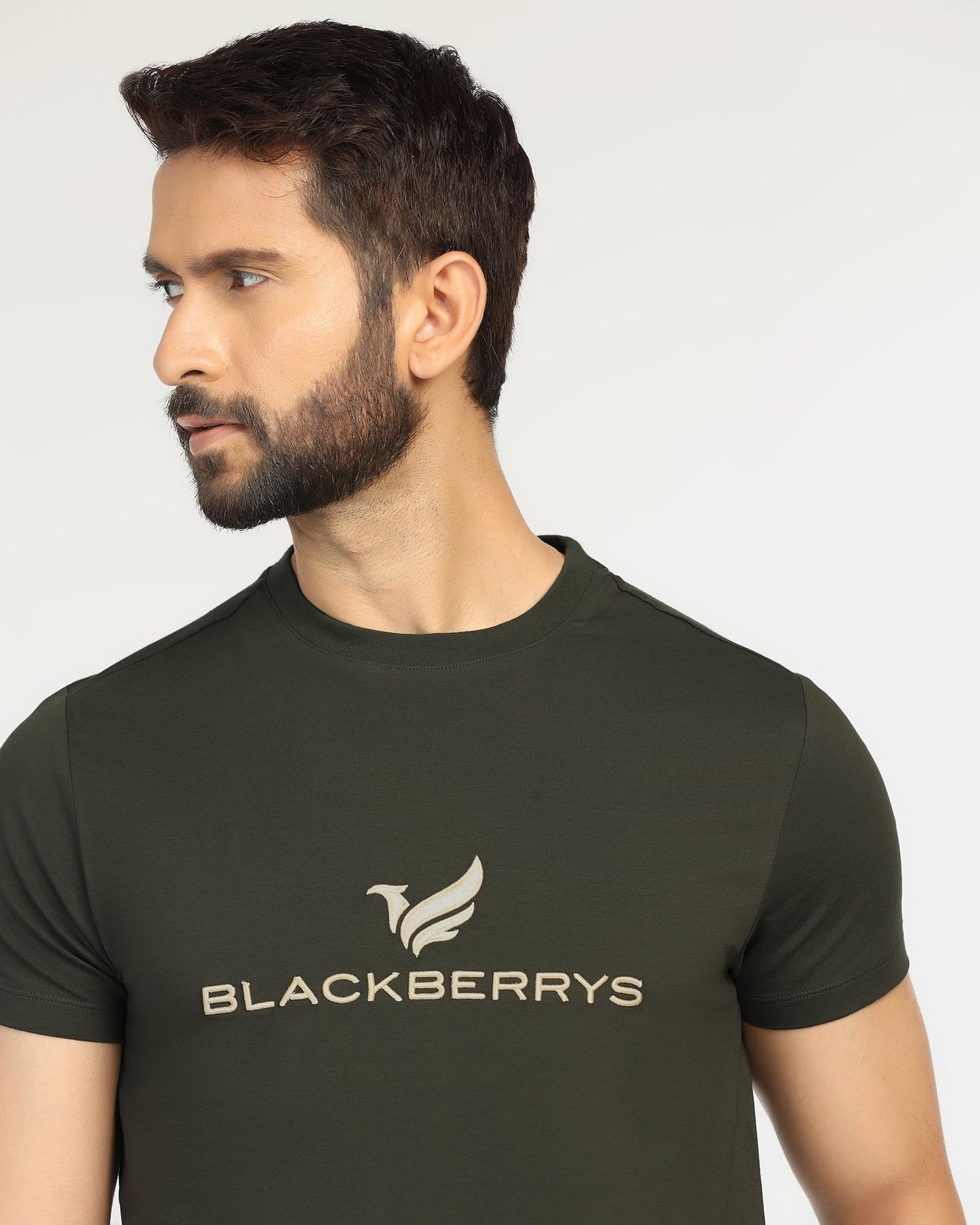 Crew Neck Kelp Solid T-Shirt - Phoenix