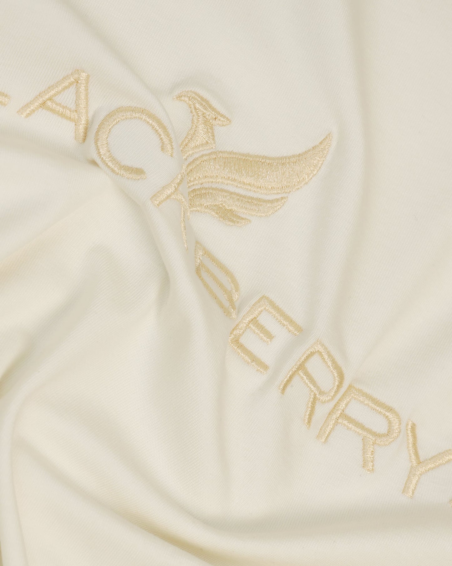 Crew Neck Off White Solid T-Shirt - Phoenix