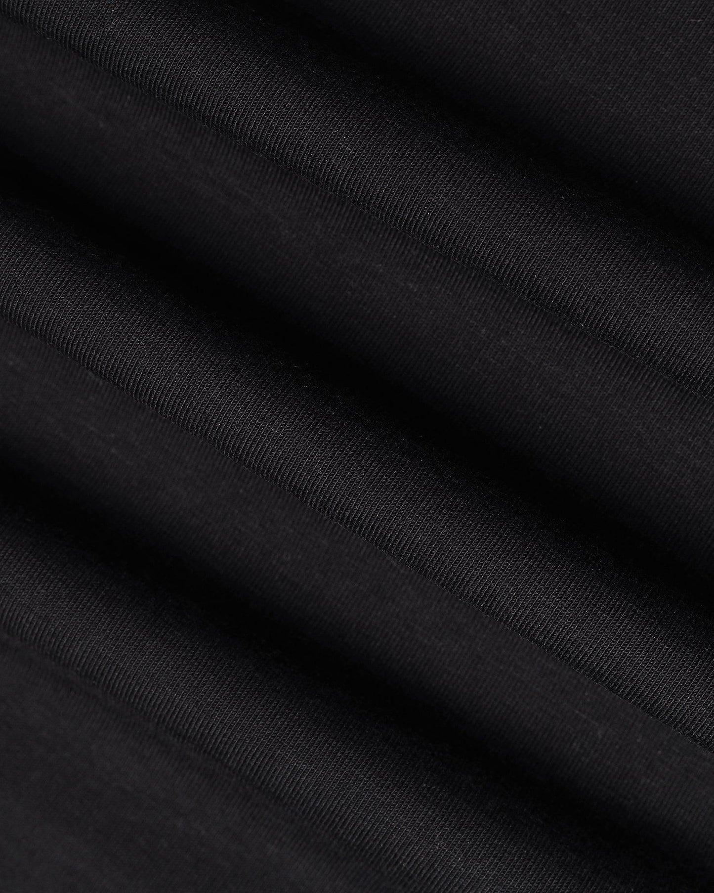 Crew Neck Black Printed T-Shirt - Foil