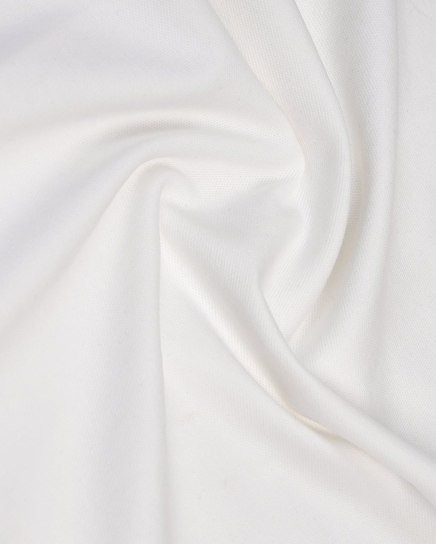 Crew Neck White Solid T-Shirt - Spectrum