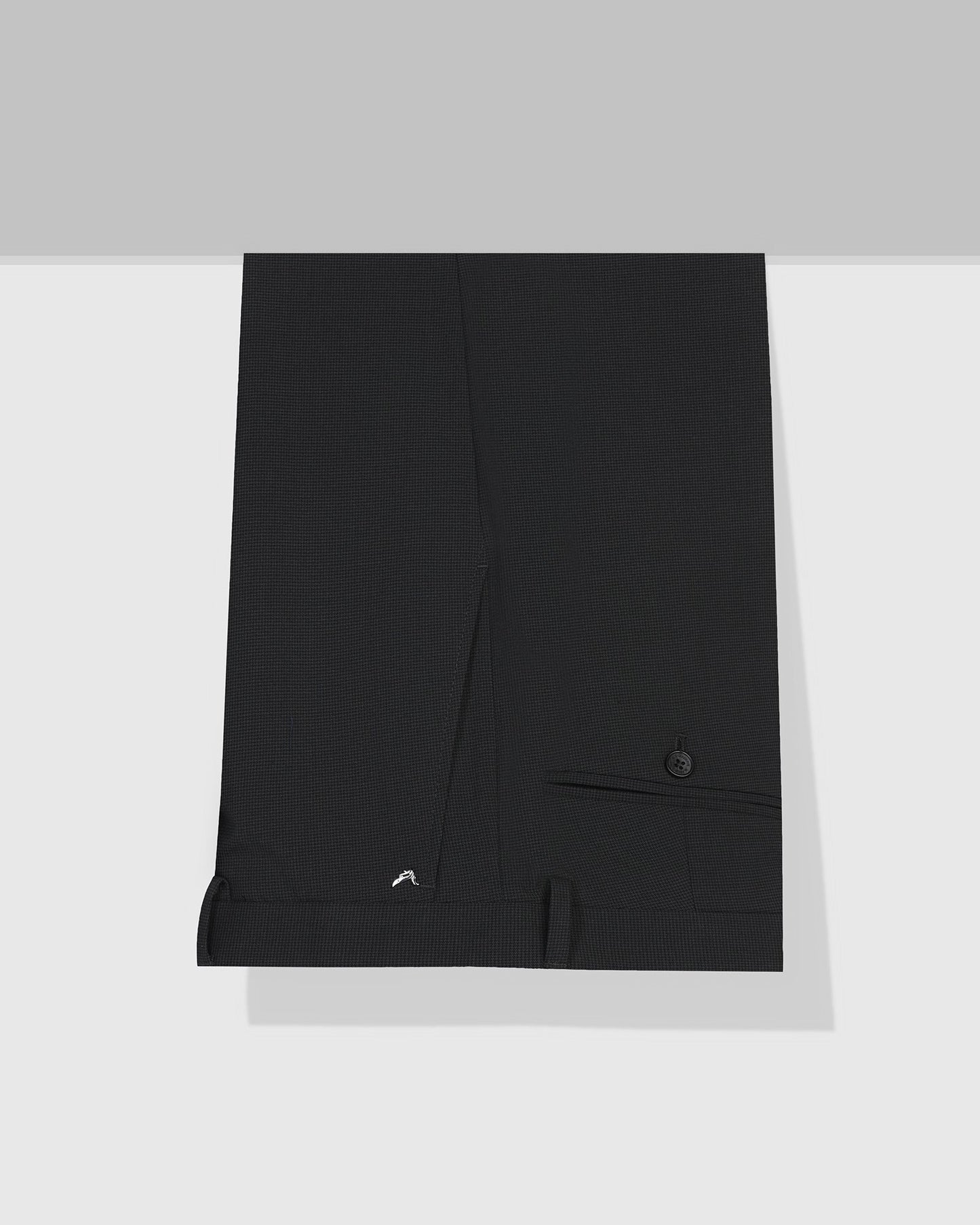 Temp Tech Slim Fit B-91 Formal Black Textured Trouser - Nexon