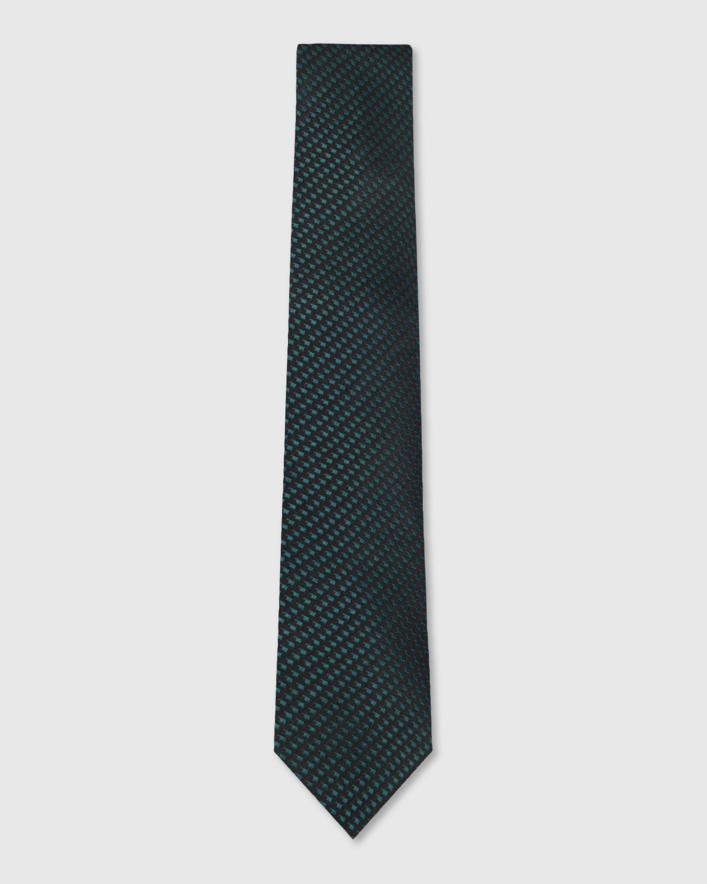 Dark Green Silk Jacquard Tie - Wolverine