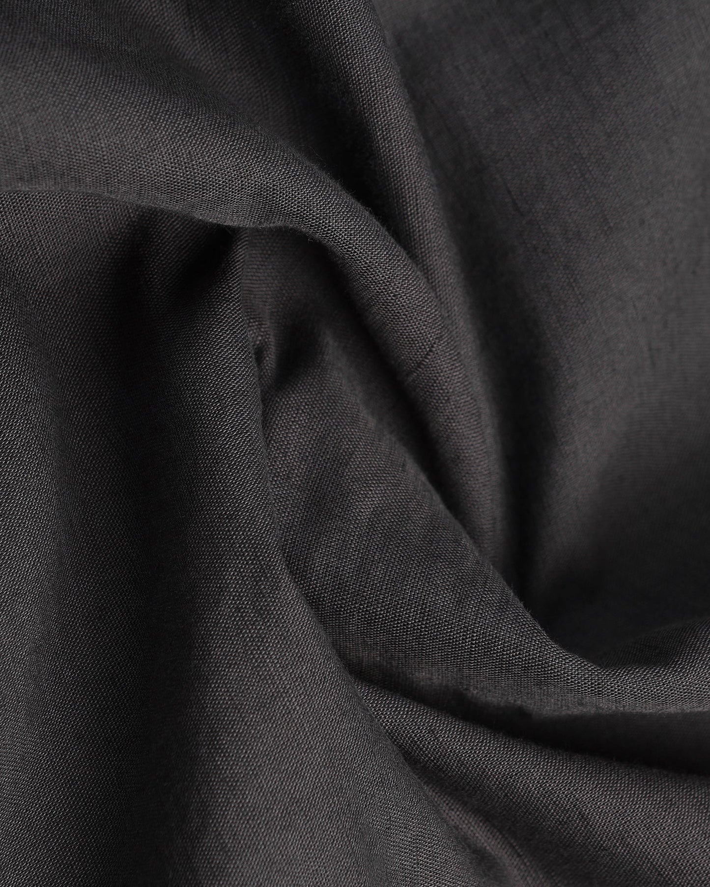 Dark Grey Linen Solid Shirt - Salmon