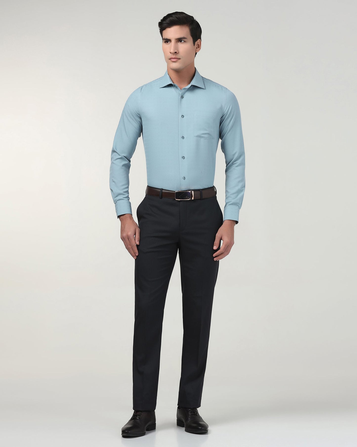 Dark Grey Textured Trouser - Kylian