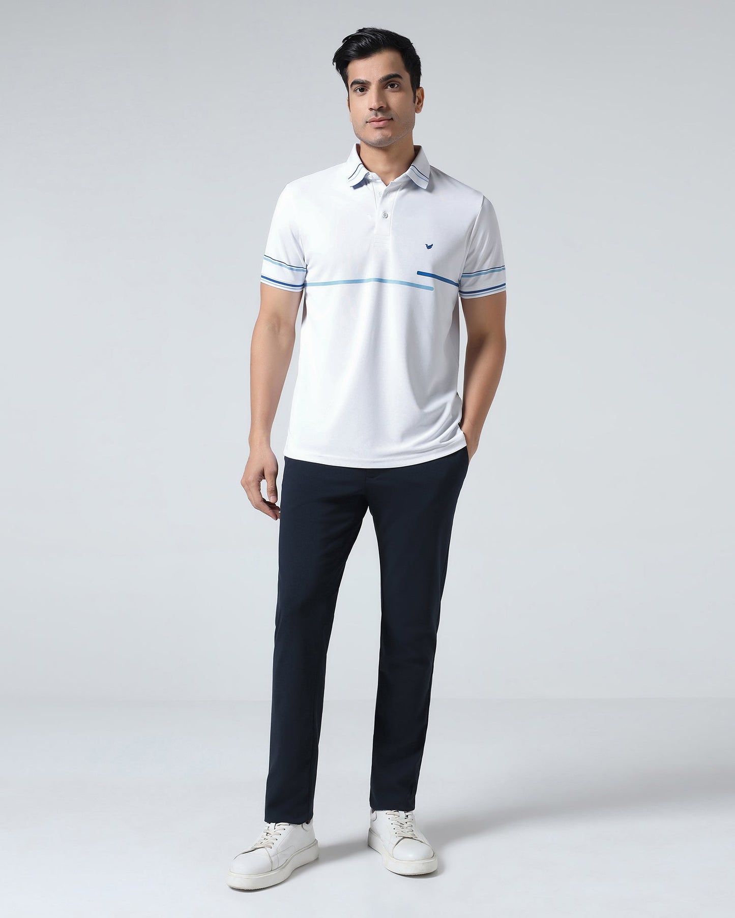 Dark Navy Solid Khakis - Ziea