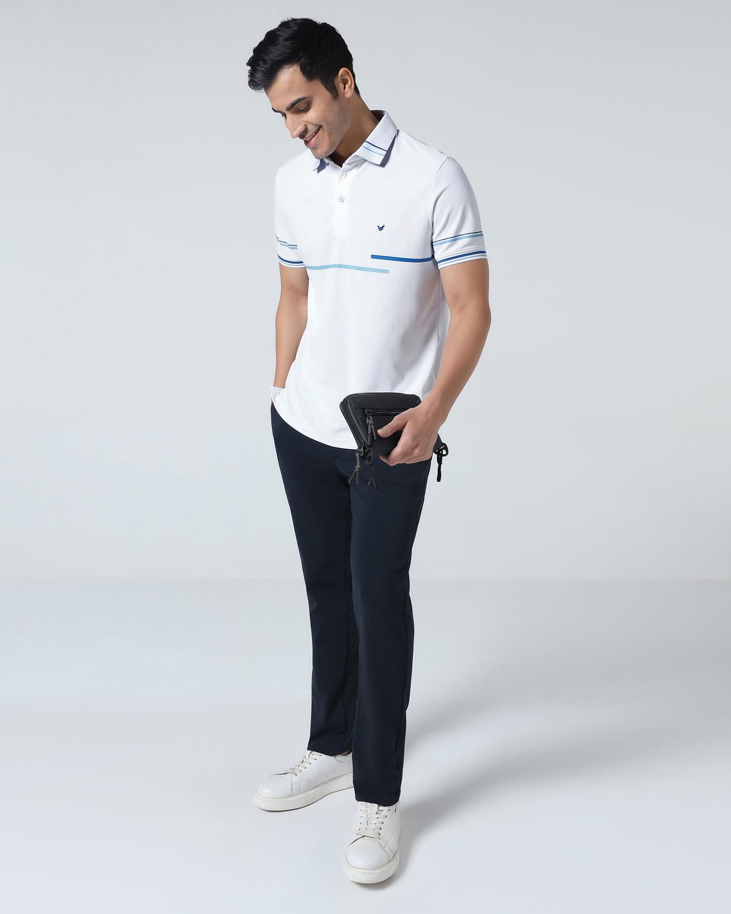 Dark Navy Solid Khakis - Ziea