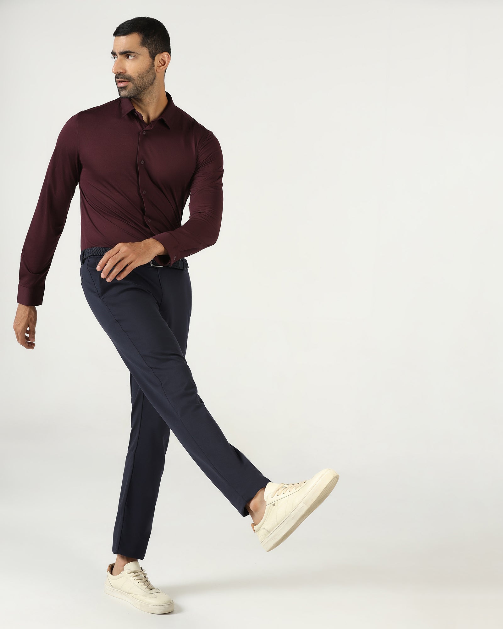 Dark Navy Techpro Solid Khakis - Ziea