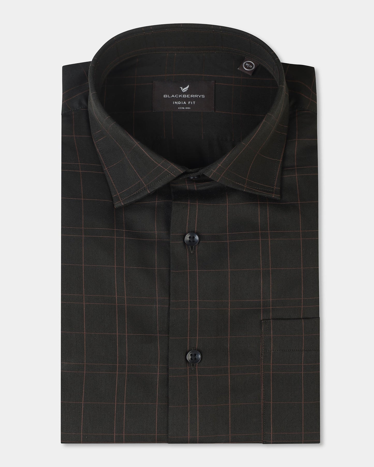 Dark Olive Check Shirt - Axton