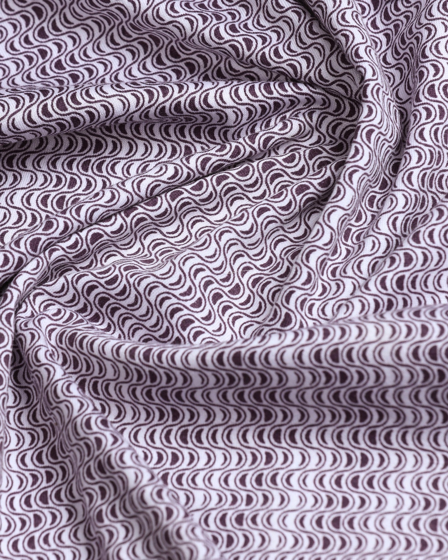 Dark Purple Printed Polo - Zap