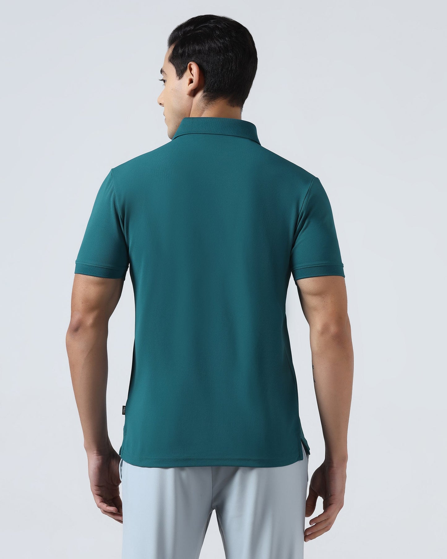 Deep Teal TechPro Printed Polo - Cedric