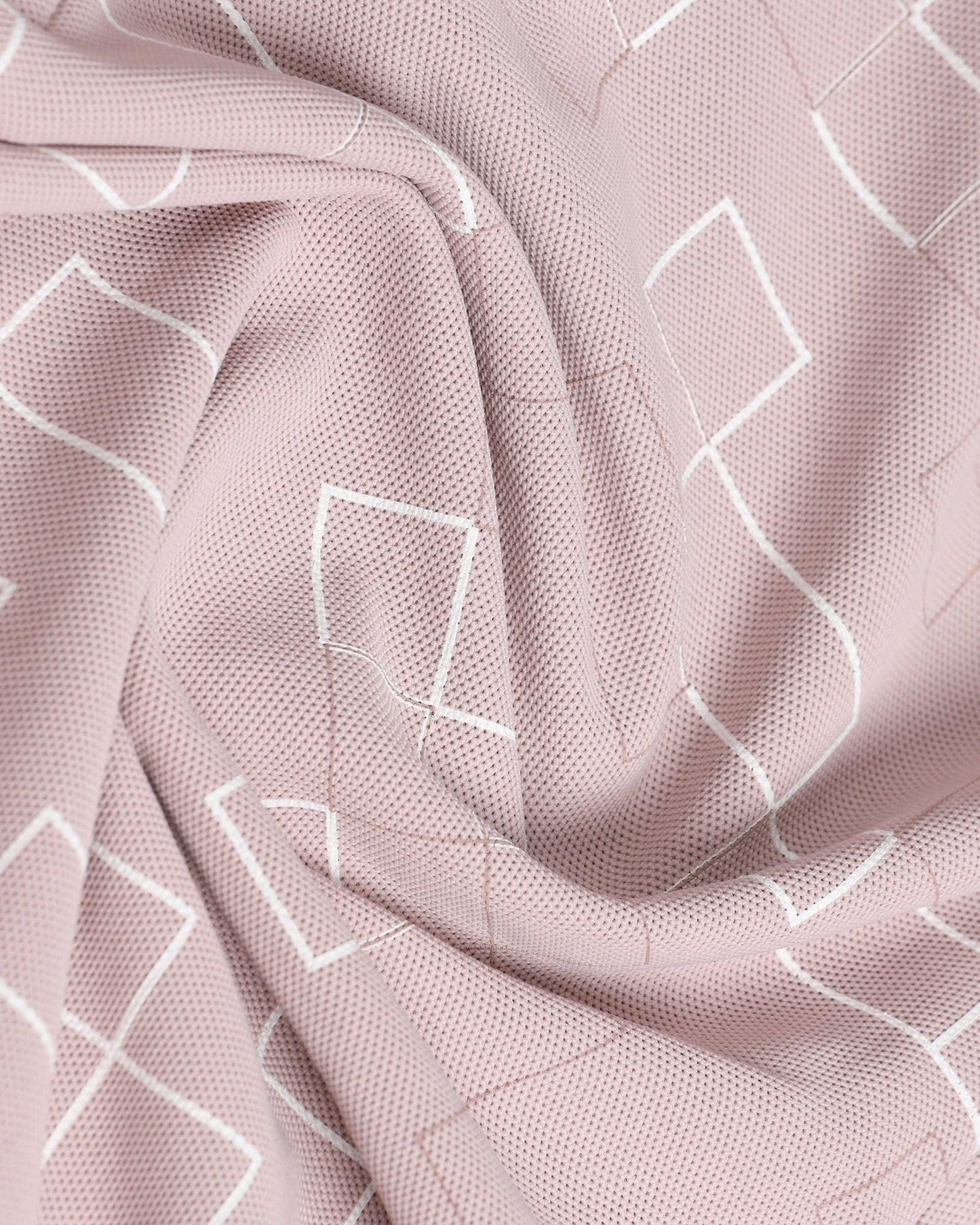 Dusty Pink TechPro Printed Polo - Luna