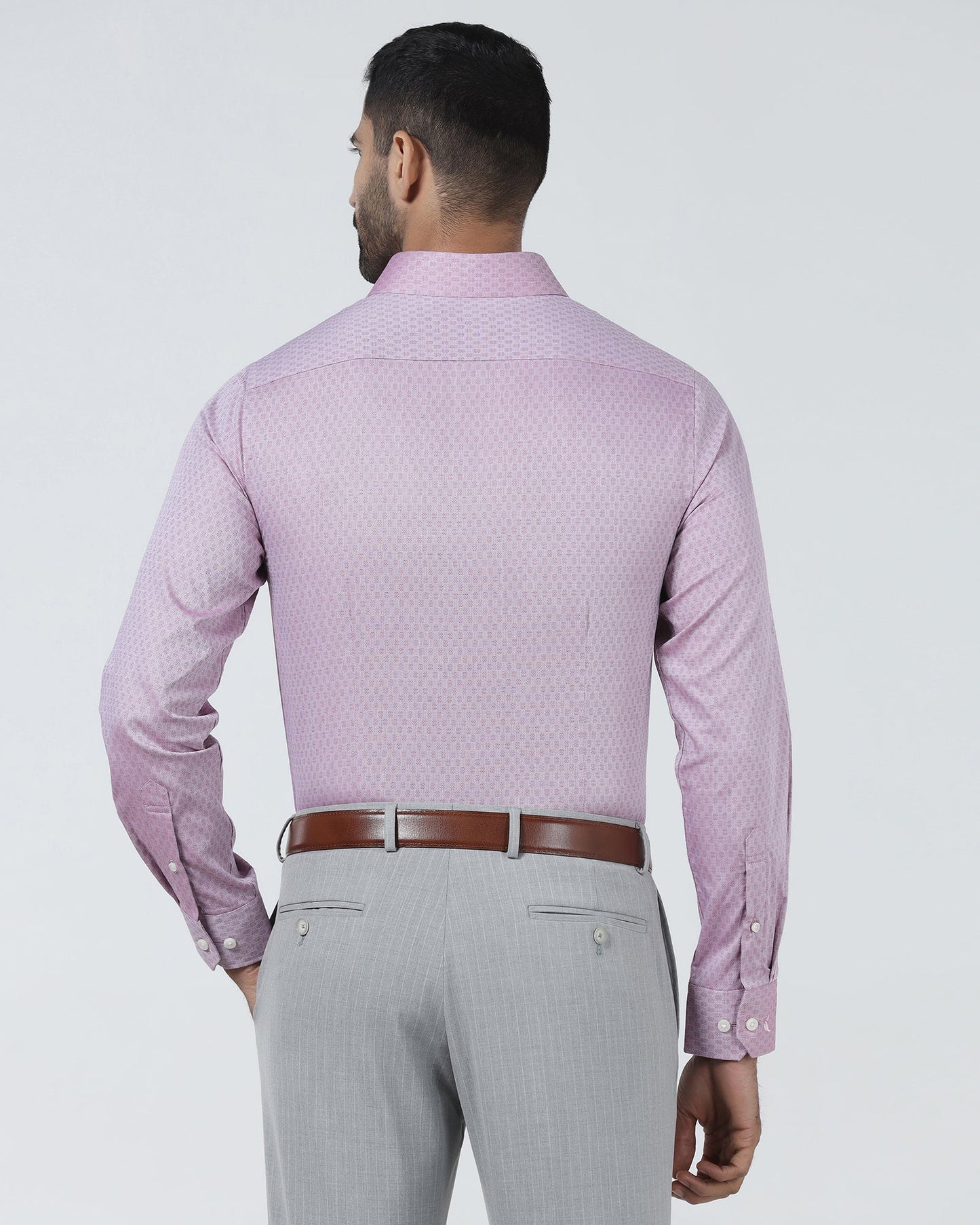 Dusty Pink Textured Shirt - Seon