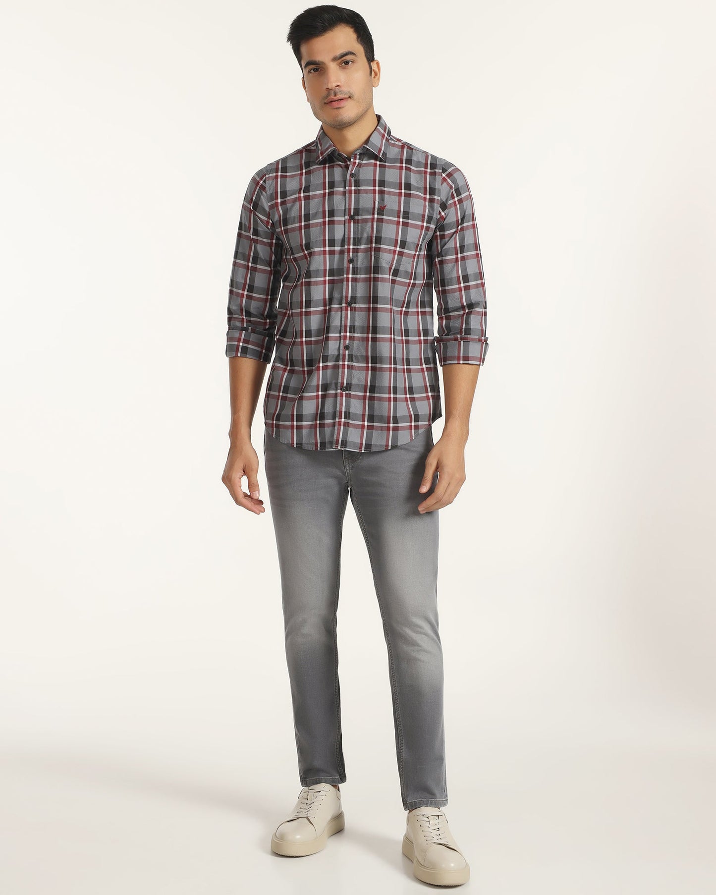 Ultrasoft Skinny Cropped Fiji Fit Grey Jeans - Noam