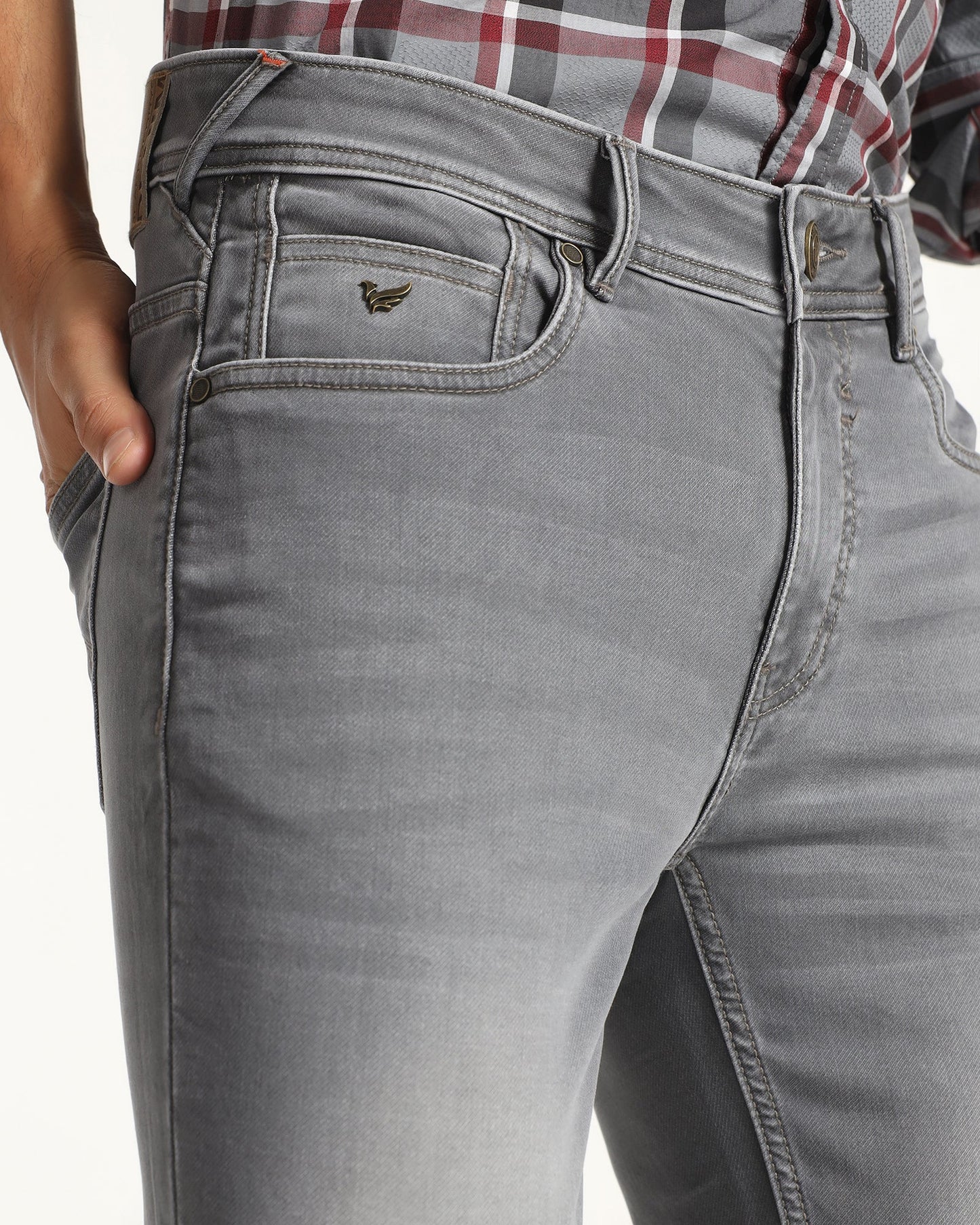 Ultrasoft Skinny Cropped Fiji Fit Grey Jeans - Noam