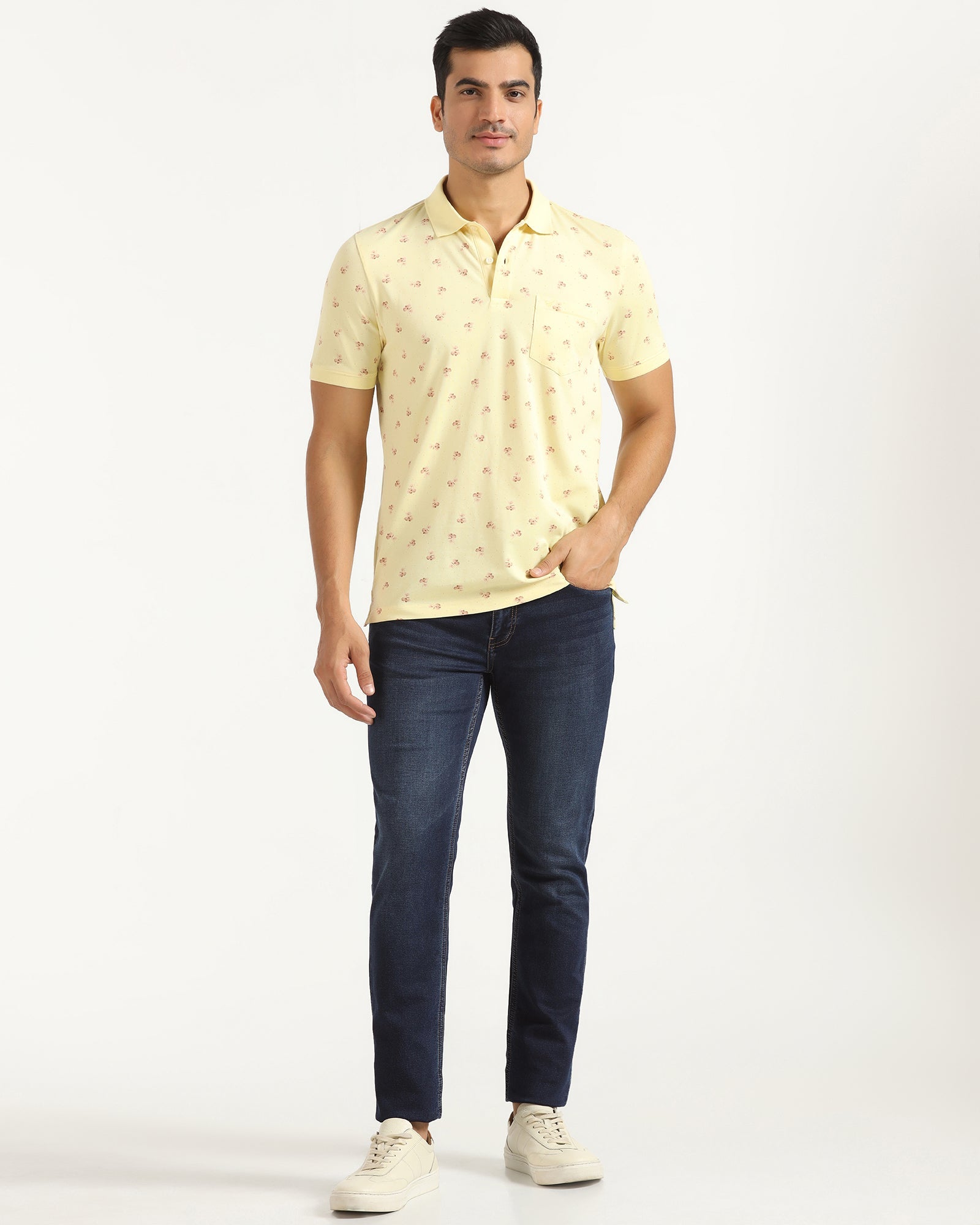 Slim Yonk Fit Indigo Textured Jeans - Hank