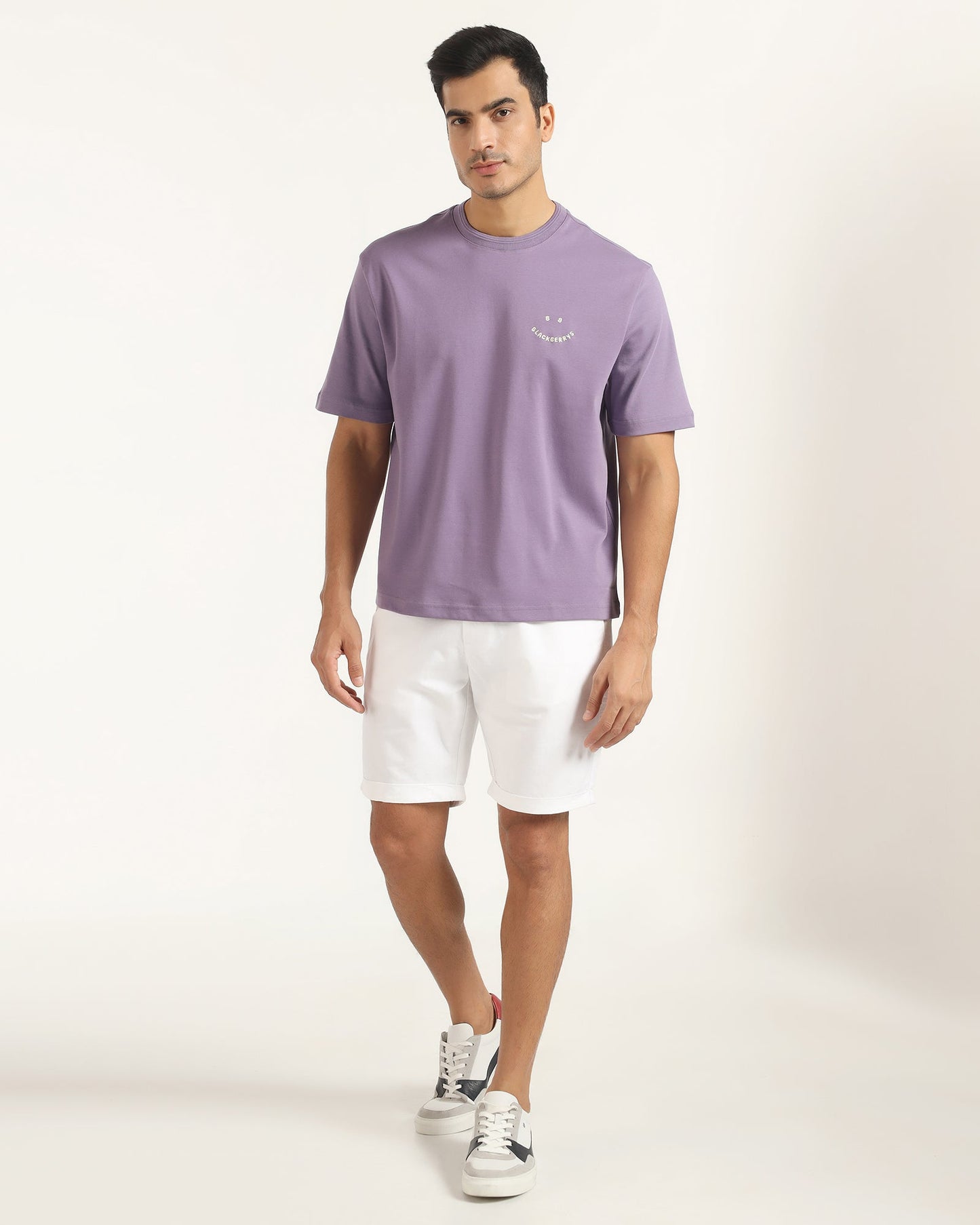 Linen Casual White Solid Shorts - Kat