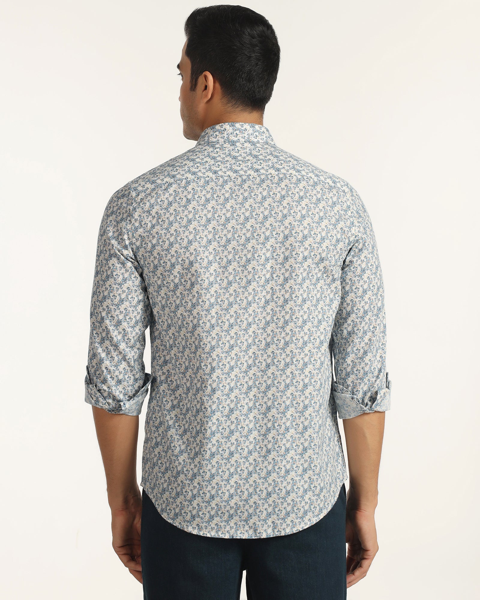 Casual Blue Printed Shirt - Ryder