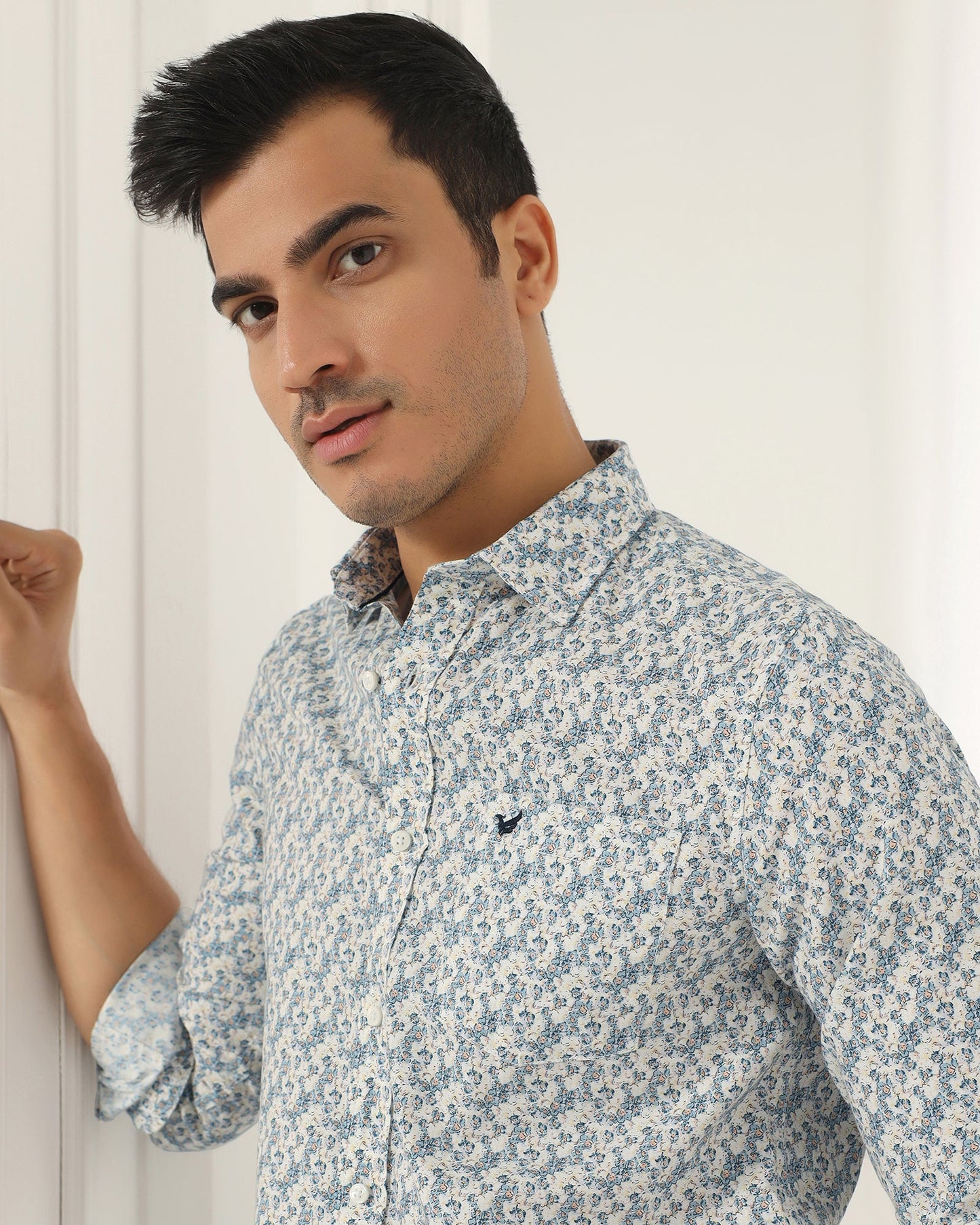 Casual Blue Printed Shirt - Ryder