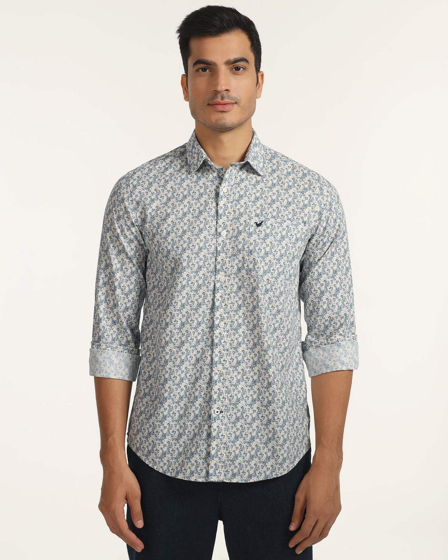 Casual Blue Printed Shirt - Ryder