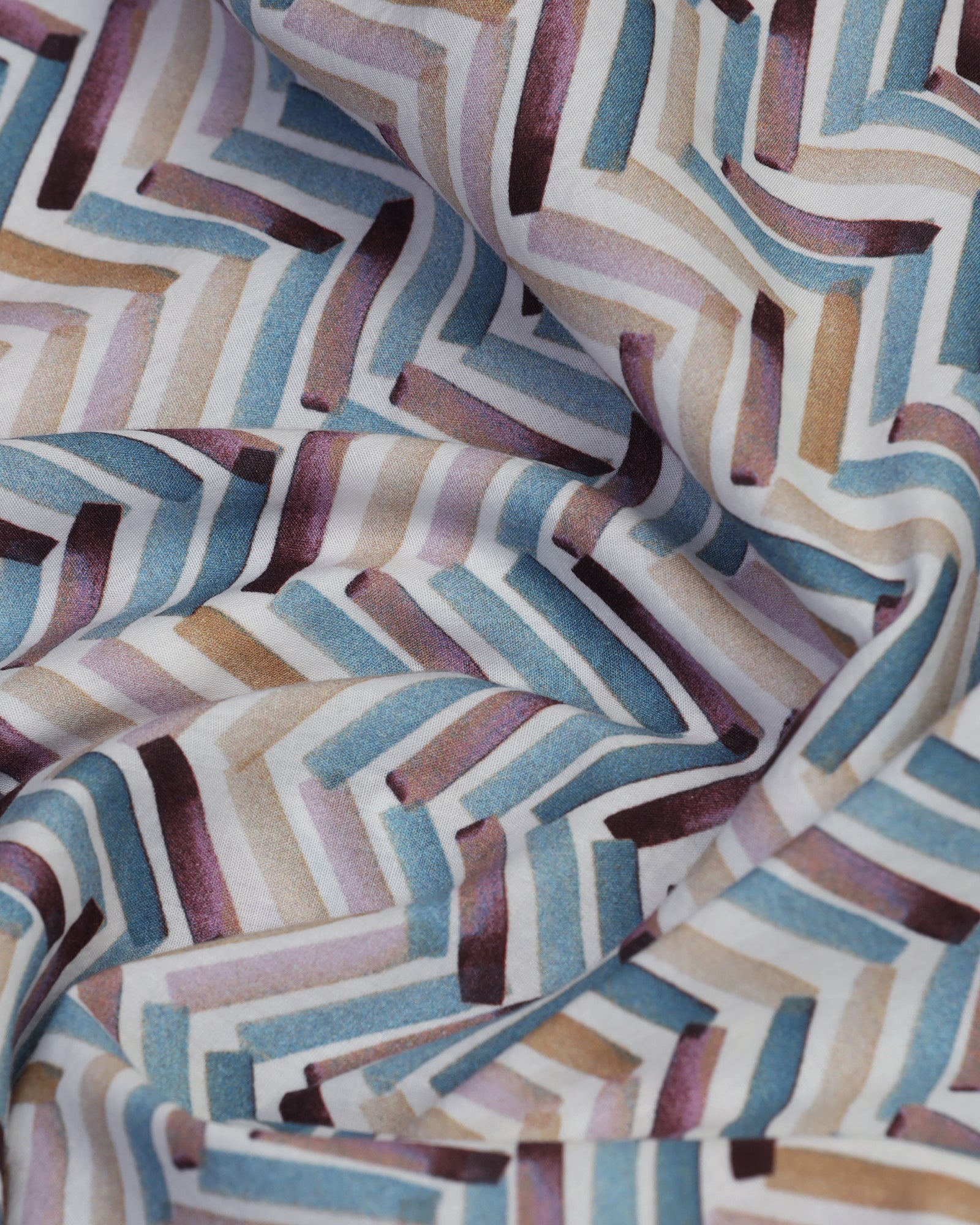Casual Blue Printed Shirt - Alba