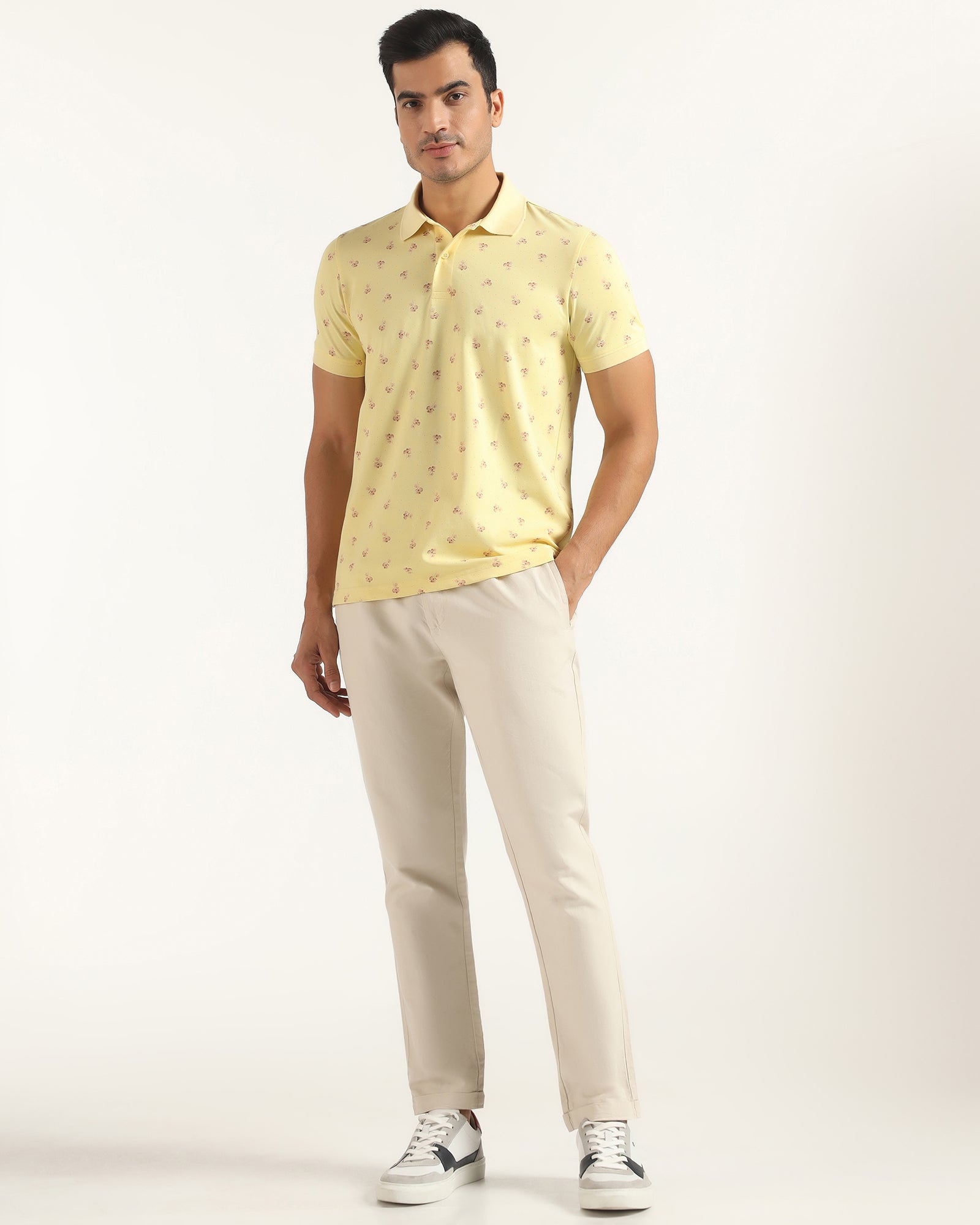 Polo Yellow Printed T-Shirt - Sonic