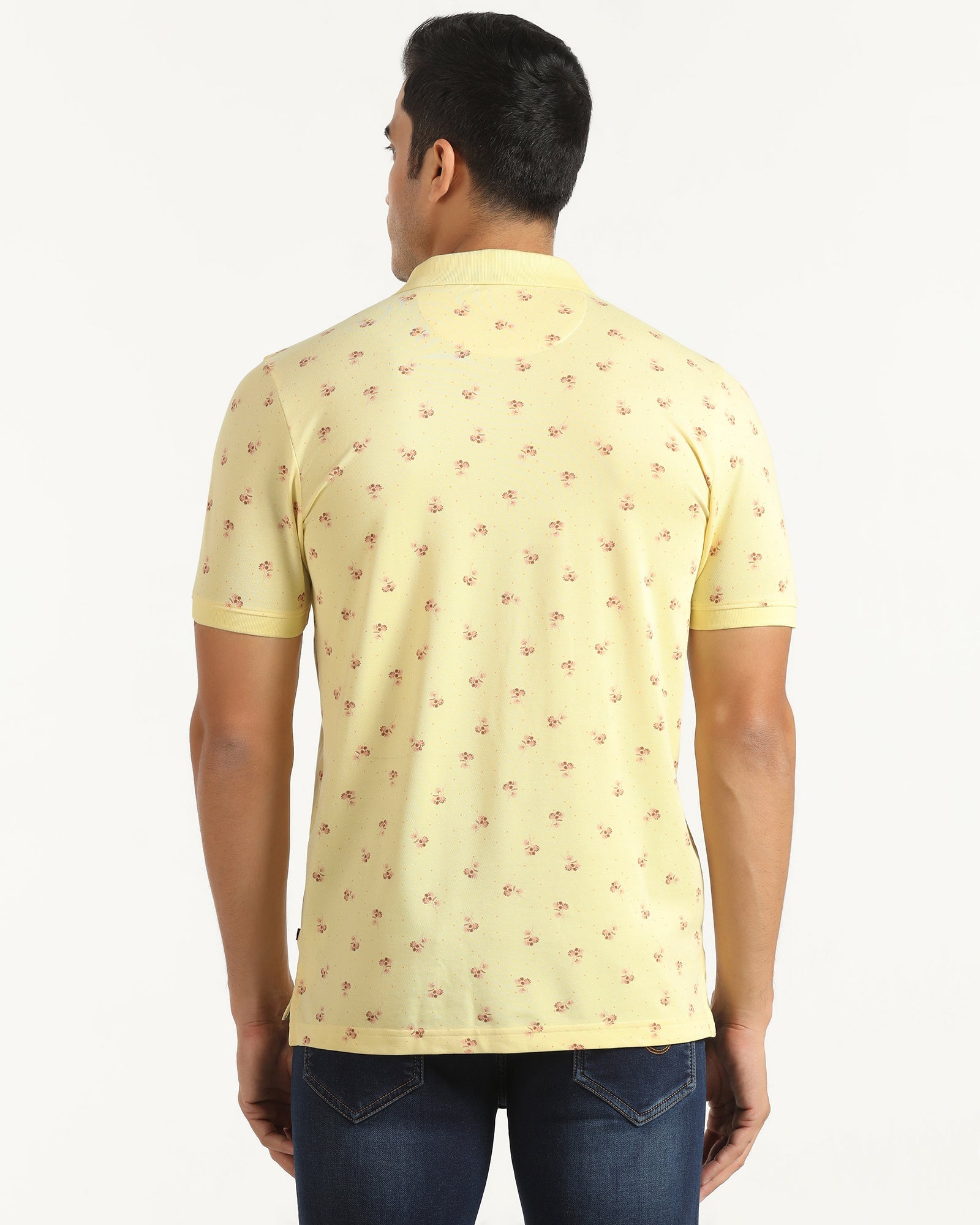 Polo Yellow Printed T-Shirt - Sonic