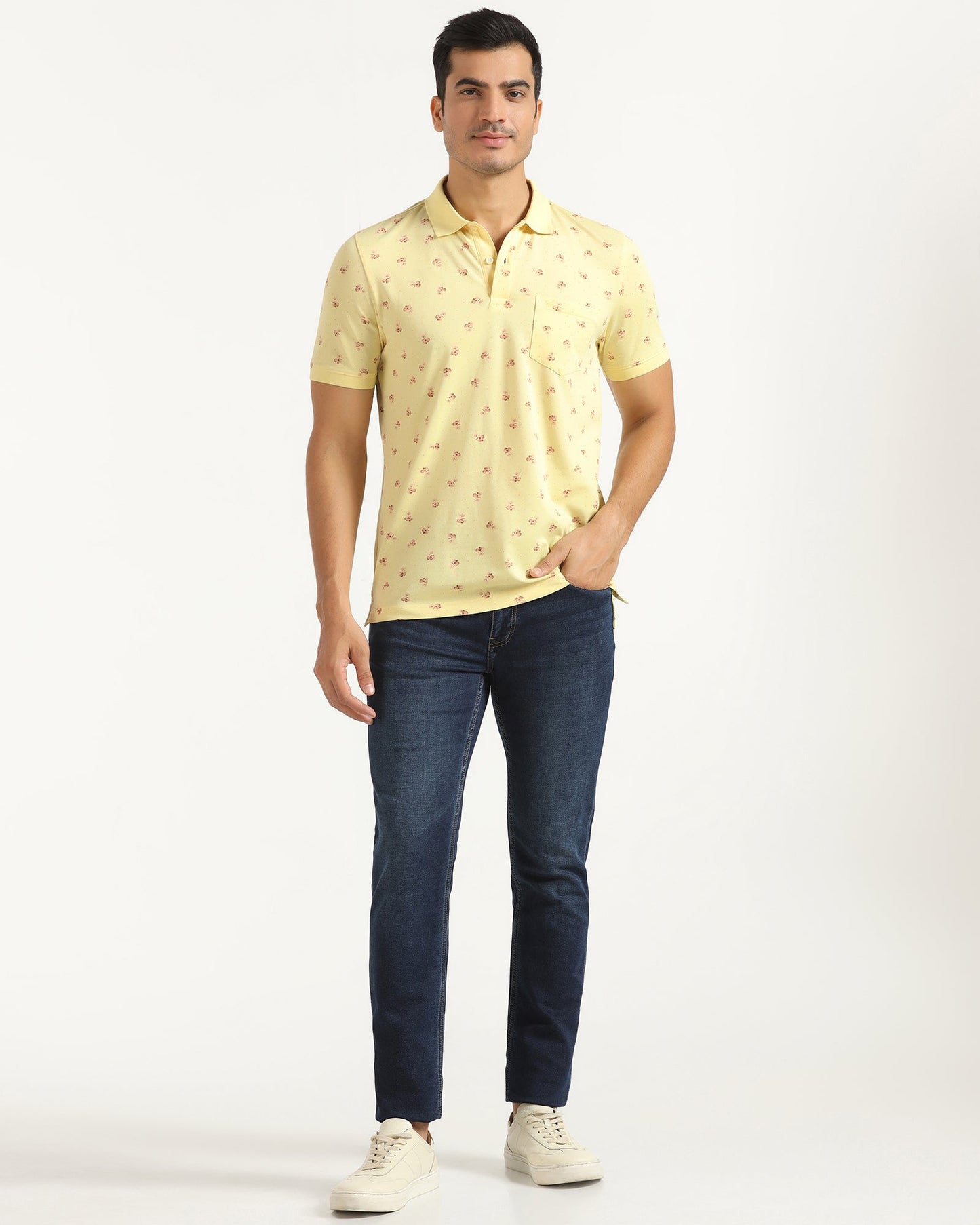 Polo Yellow Printed T-Shirt - Sonic