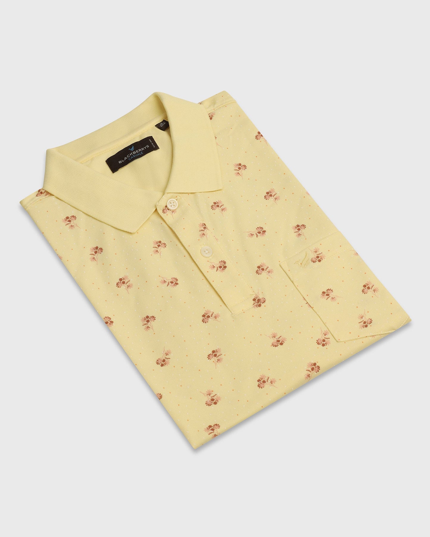 Polo Yellow Printed T-Shirt - Sonic