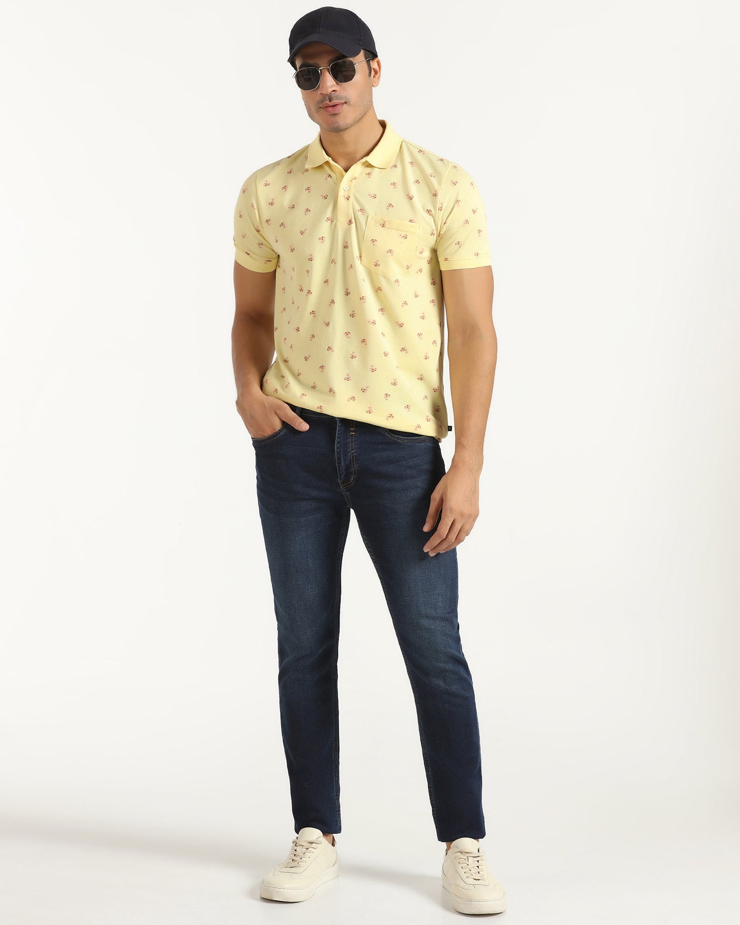 Polo Yellow Printed T-Shirt - Sonic