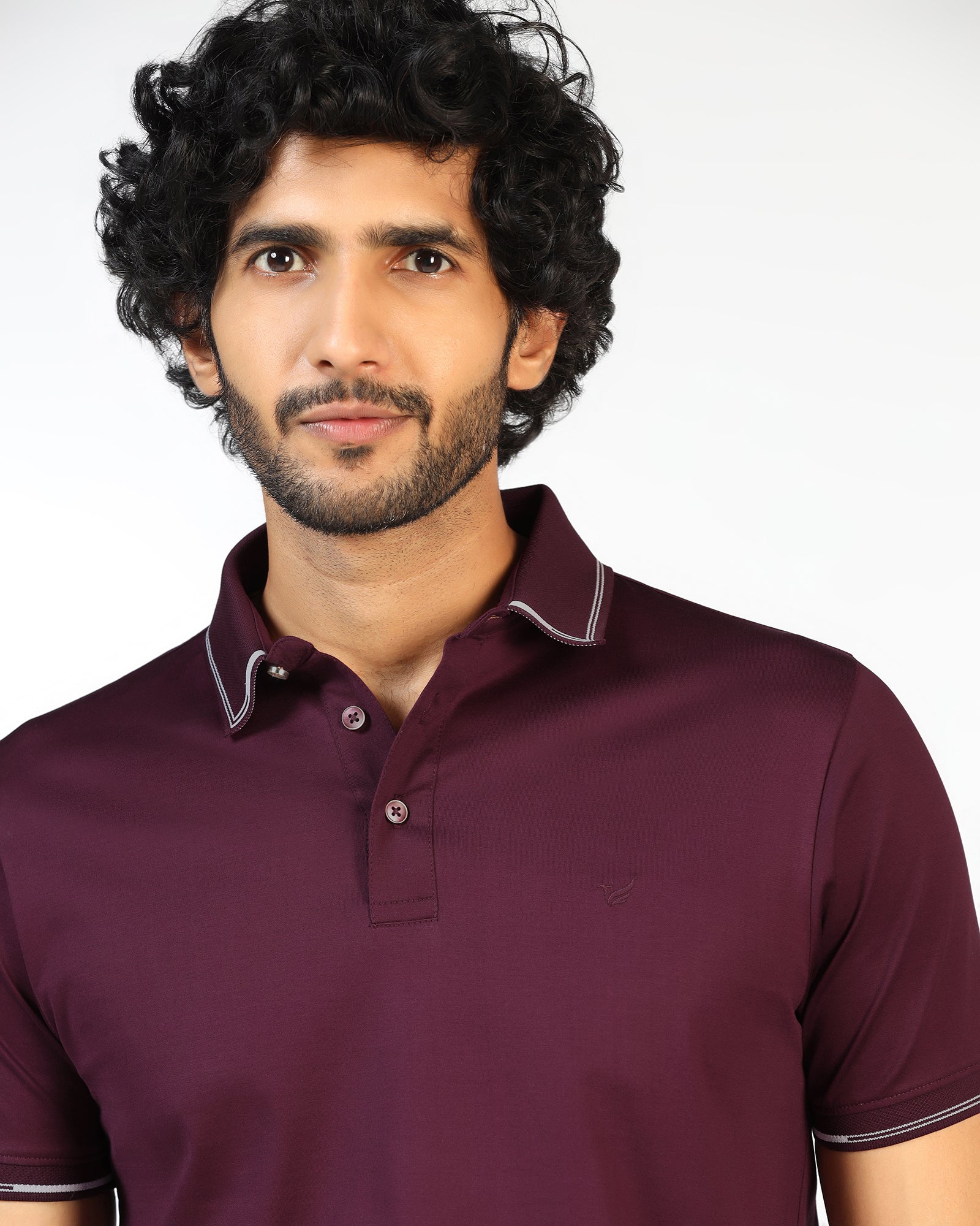 Cherry Lacquer Solid Polo - Mond