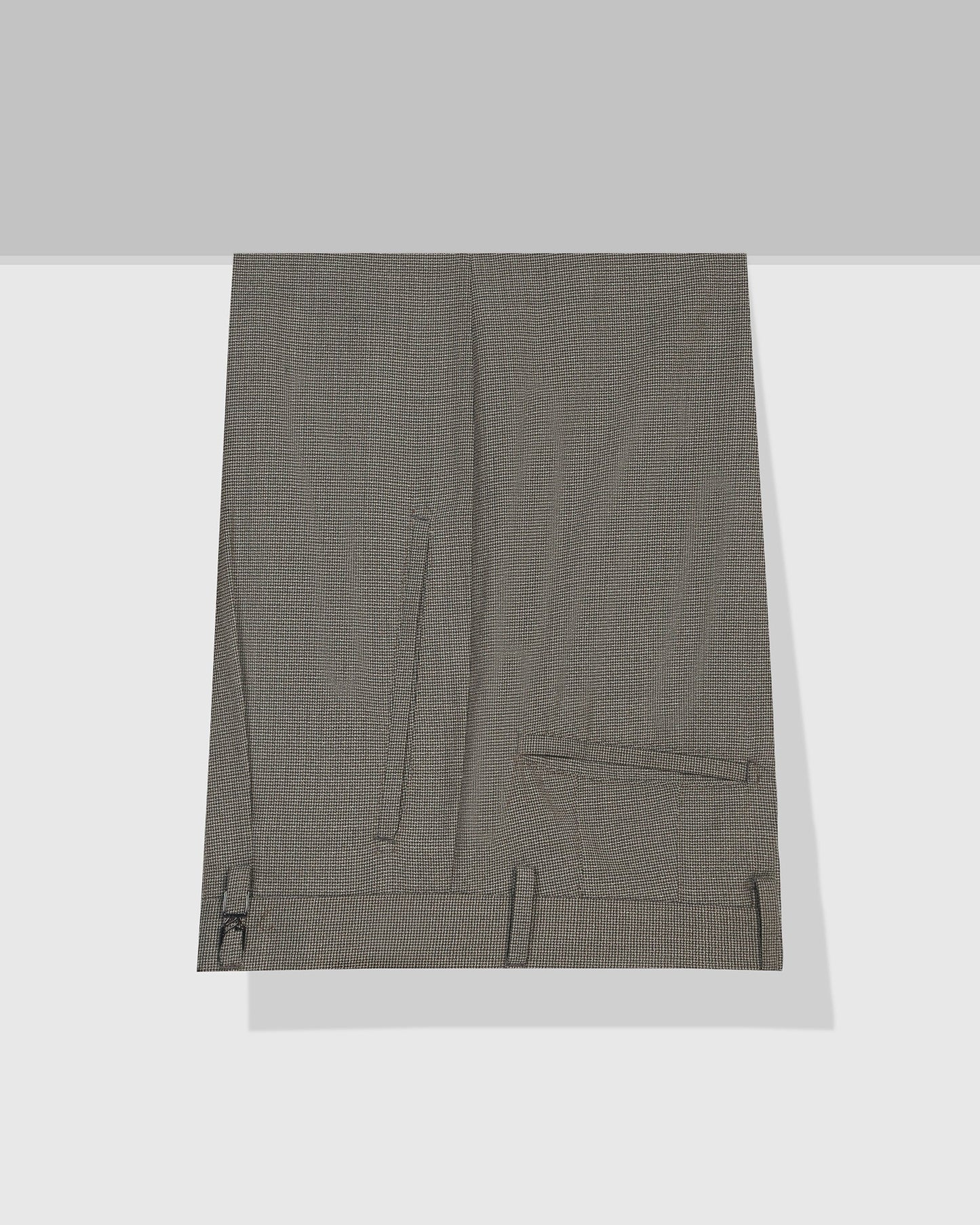 Ease Fit Formal Green Textured Trouser - Cuba