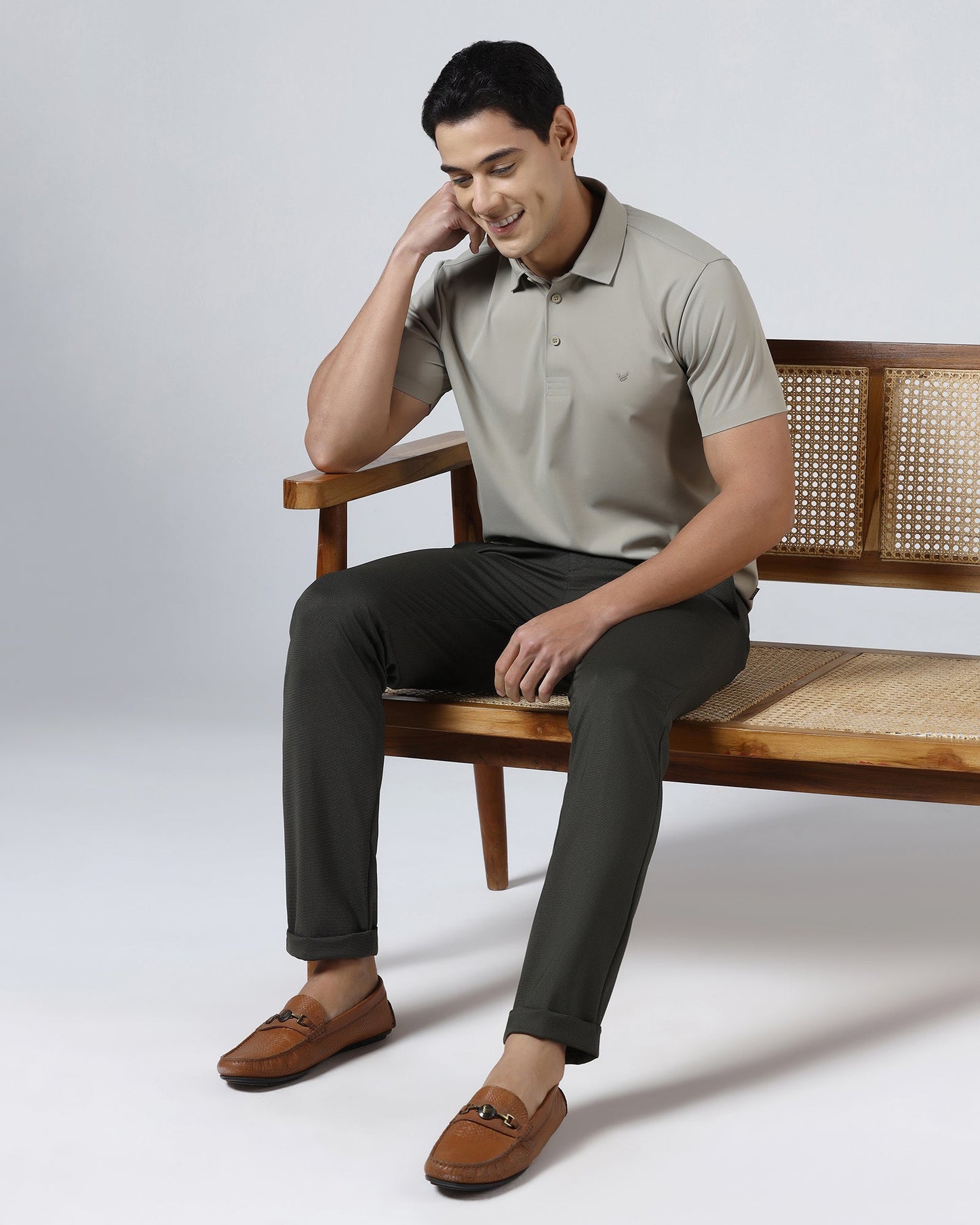 Ecru TechPro Textured Polo - Hina