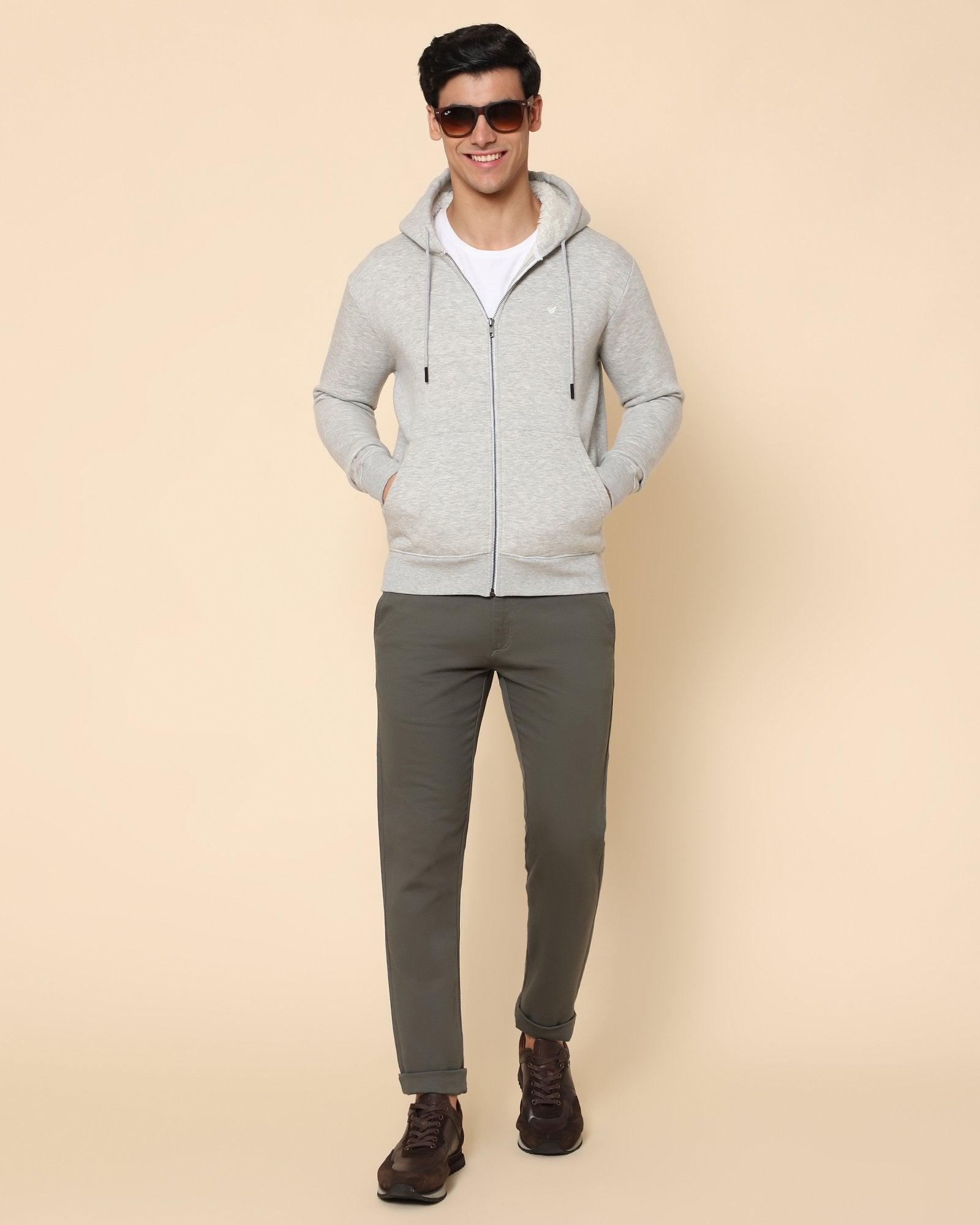 Errai Hoodie Sweat Shirt In Beige - blackberrys-clothing