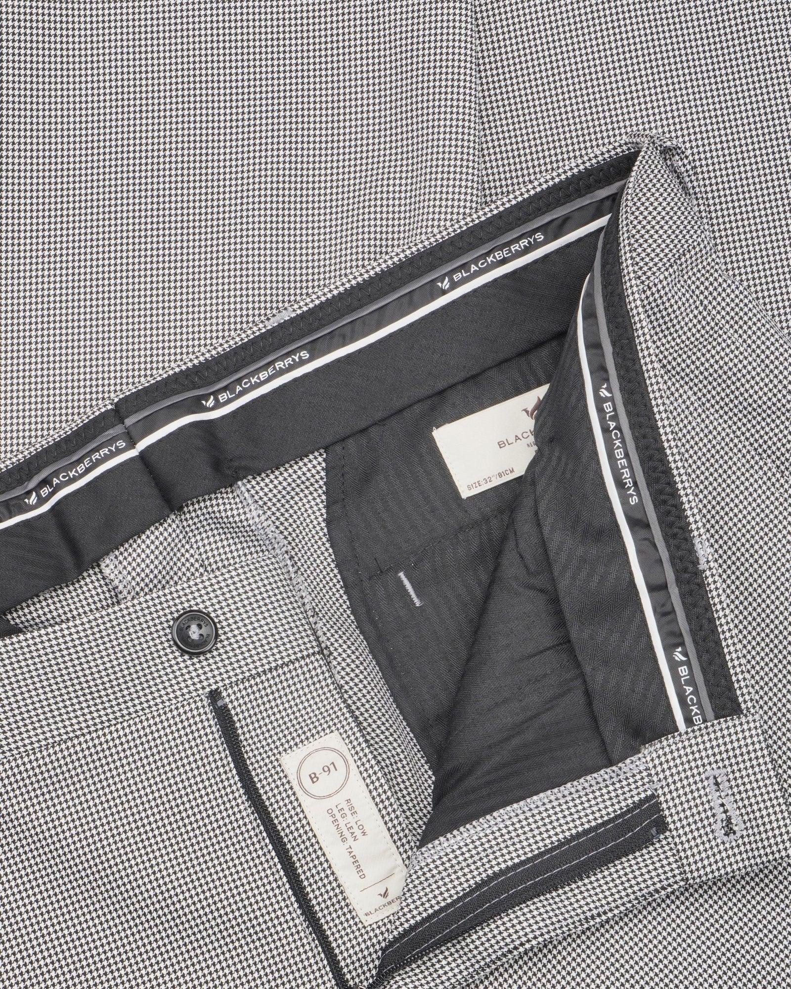 Kandal Formal Knitted Trouser In Light Grey (B91 Fit) - blackberrys-clothing