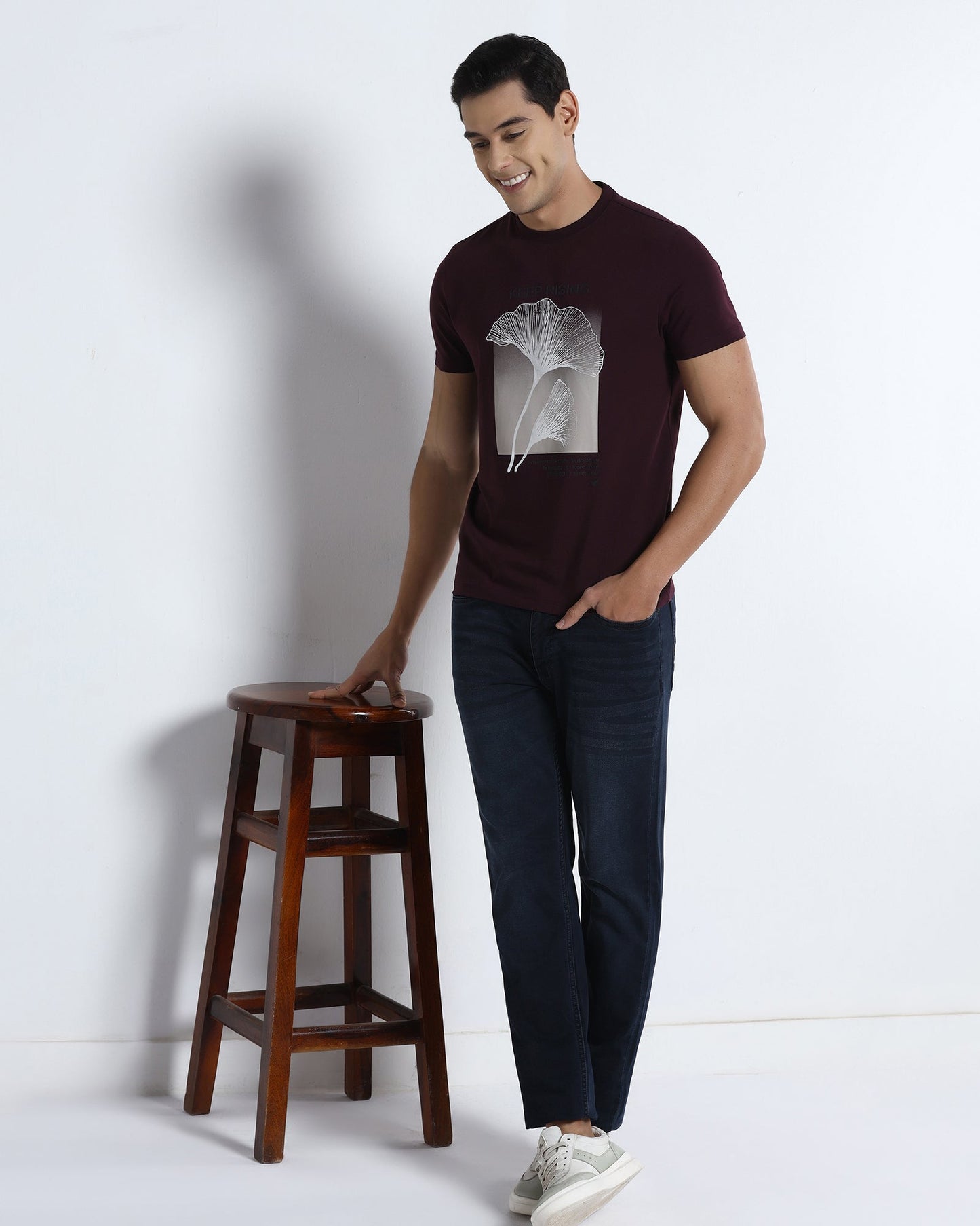 Fig Crew Neck Printed T-Shirt - James