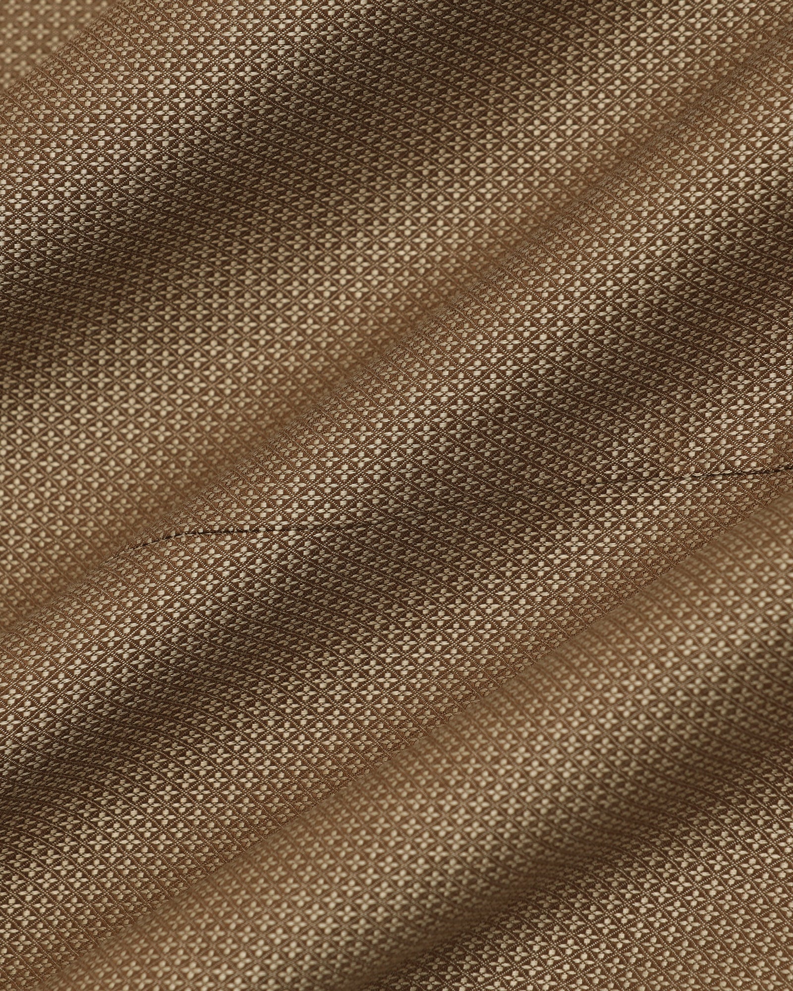 Formal Ochre Textured Shirt - Punch