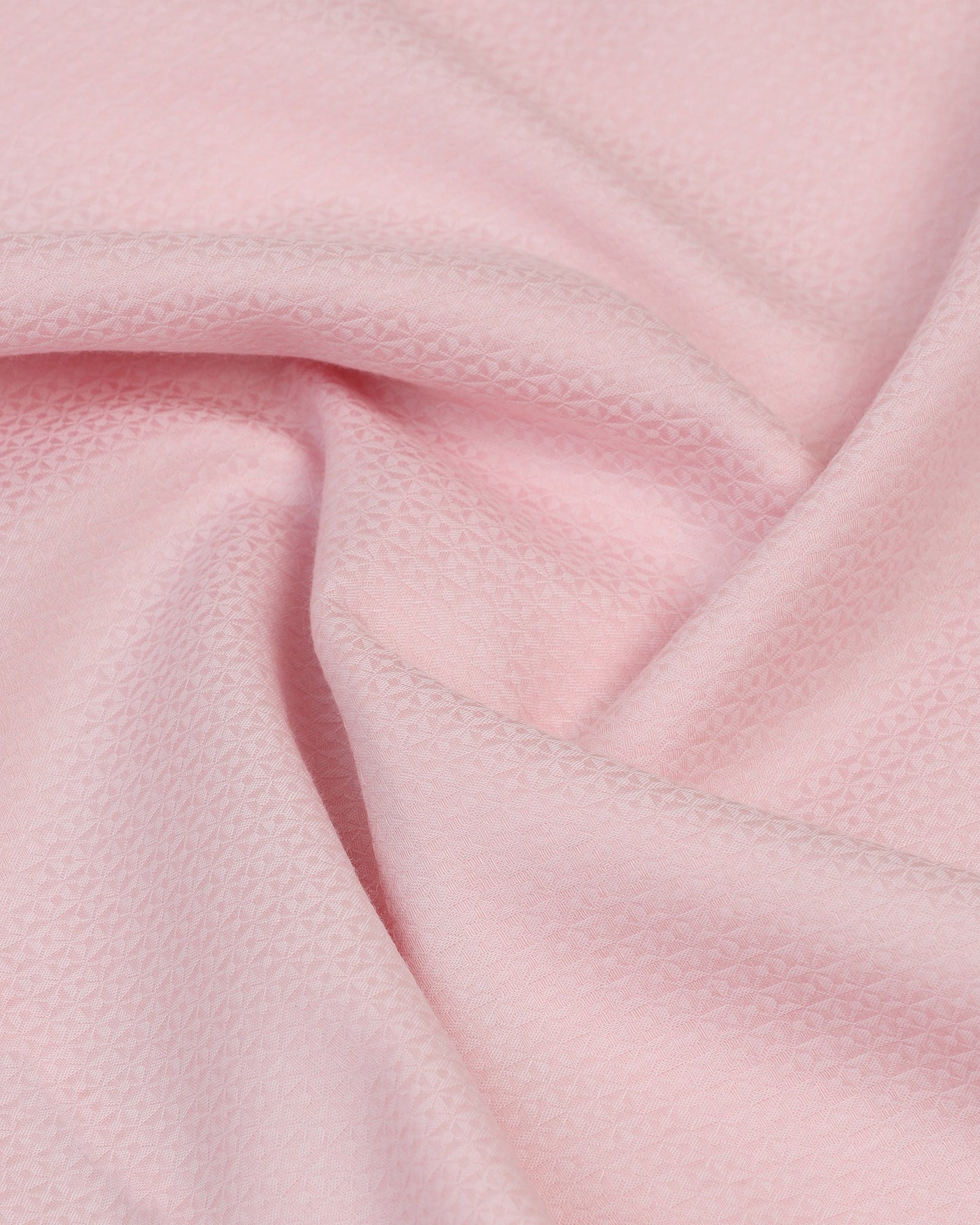 Formal Pink Textured Shirt - Brick