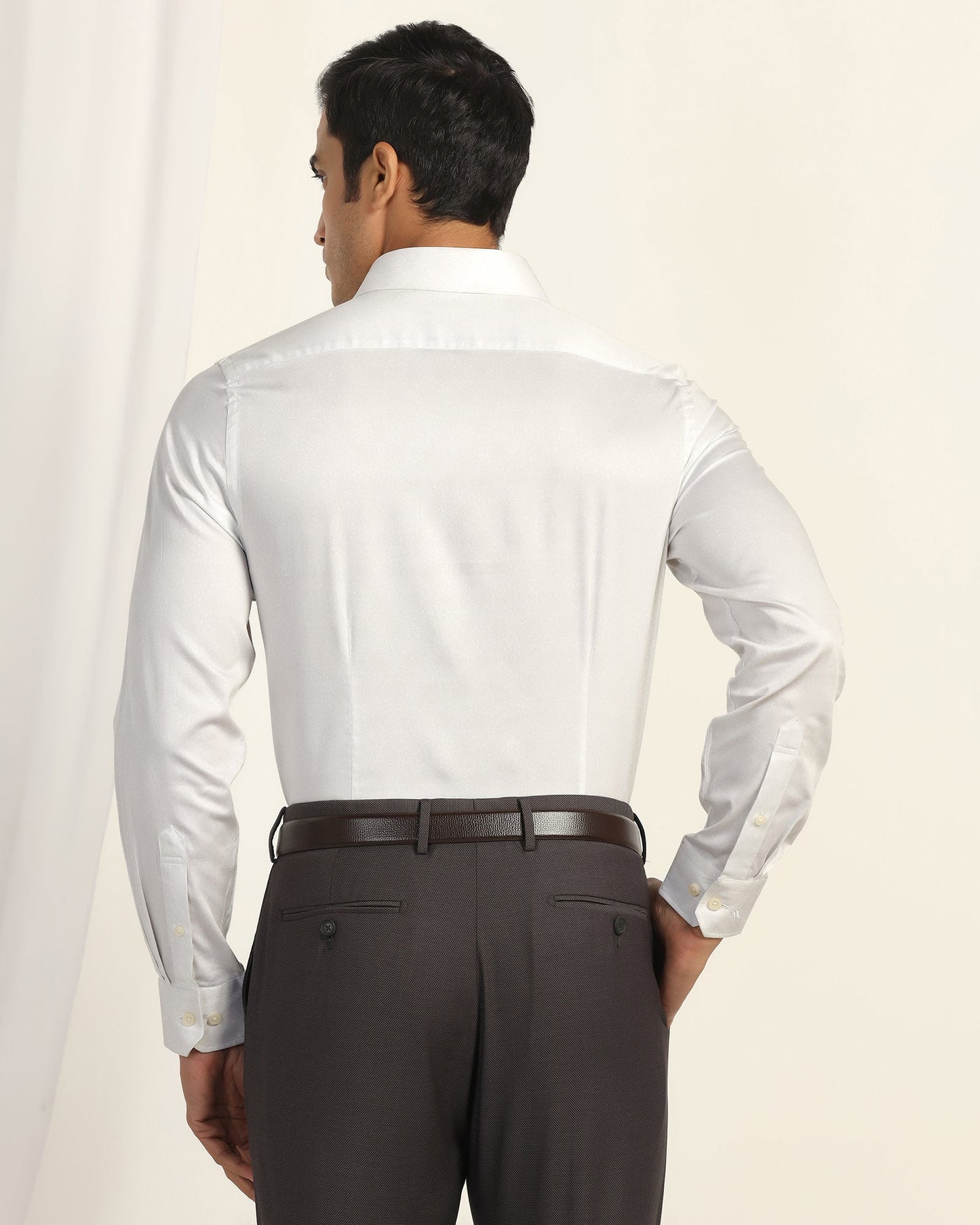 Formal White Printed Shirt -  Enzo