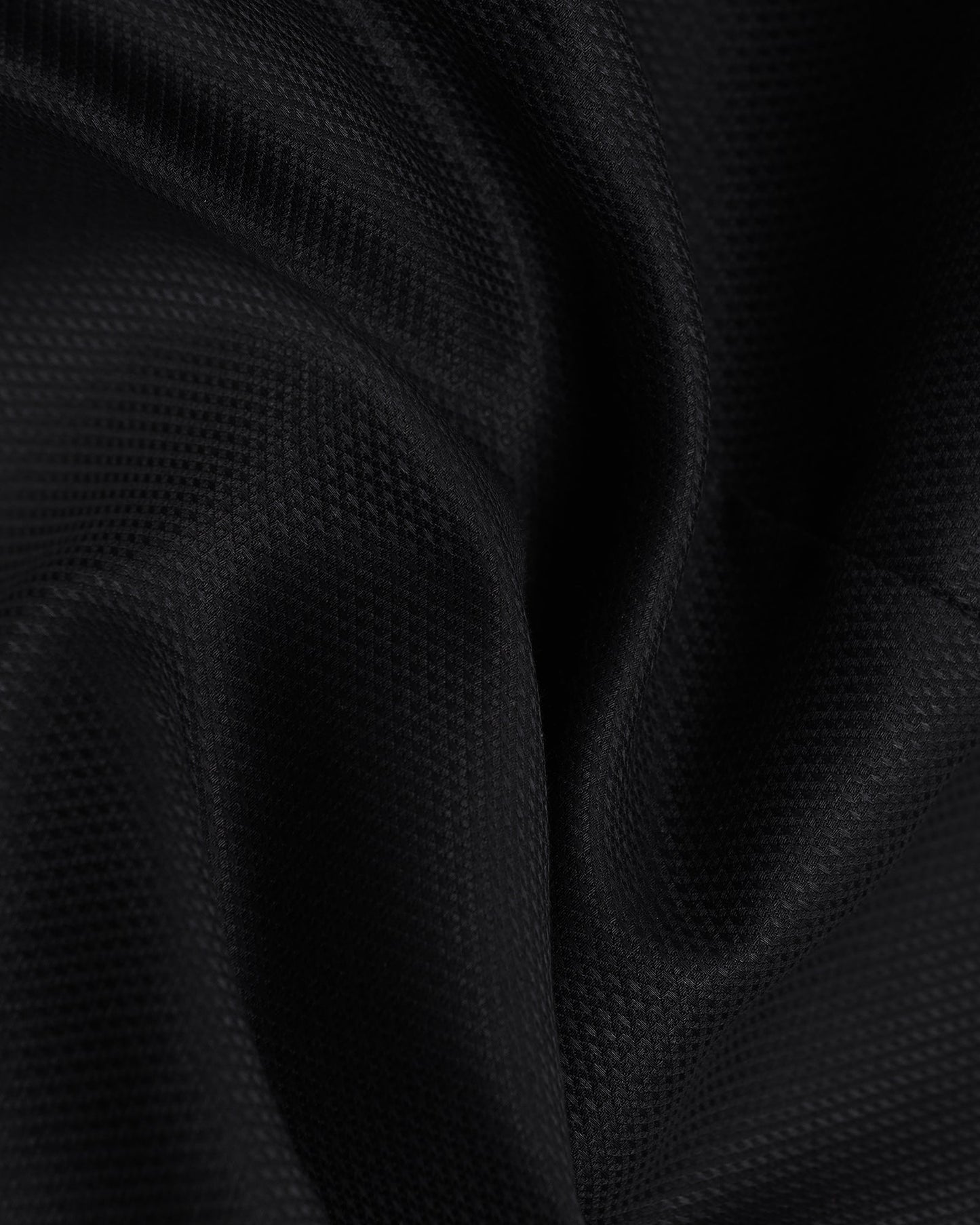 Formal Black Textured Shirt - Evolve