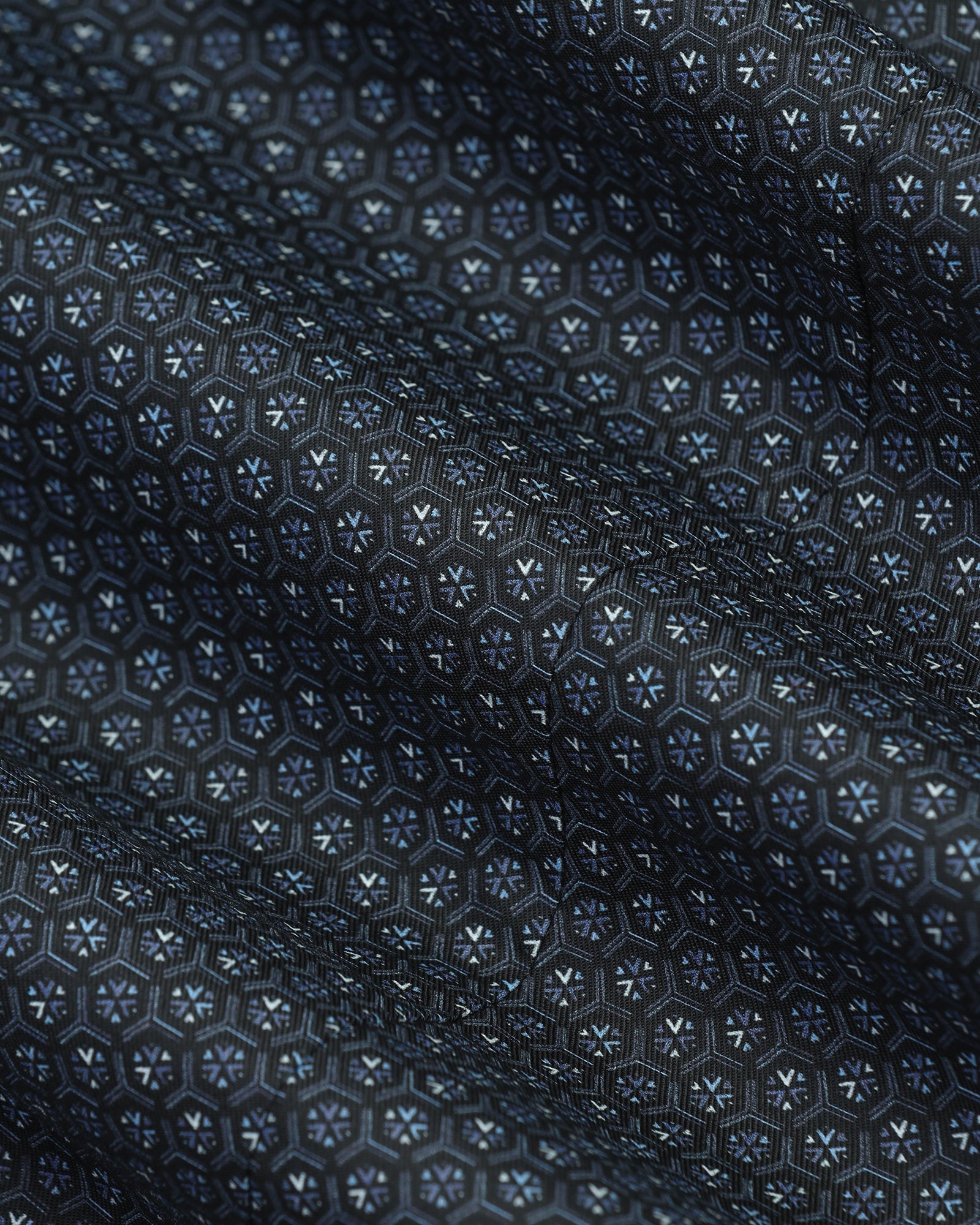 Non Iron Formal Blue Printed Shirt - Valor